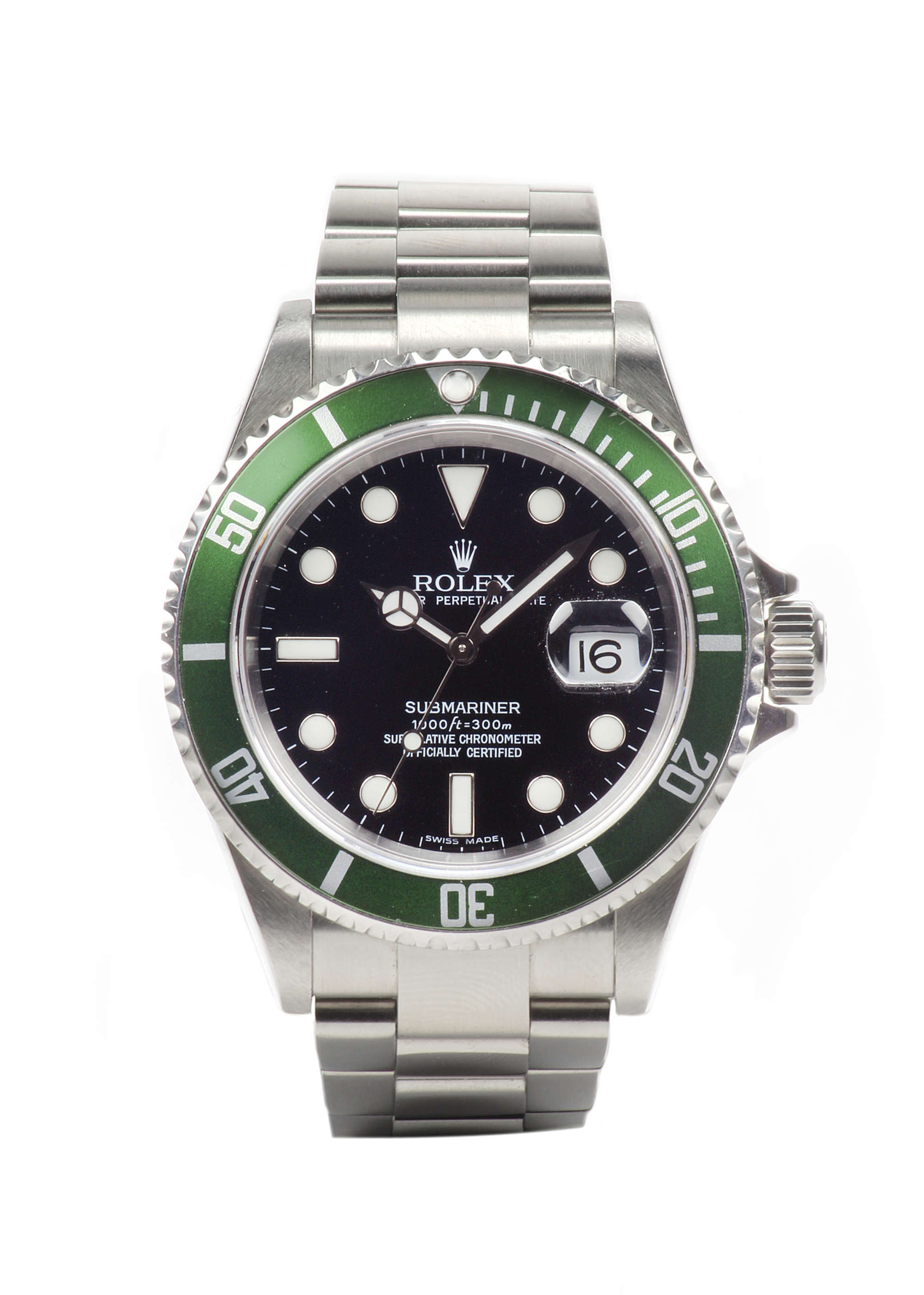 2006 Rolex Submariner 16610lv Green Bezel 50th Anniversary C-Sold