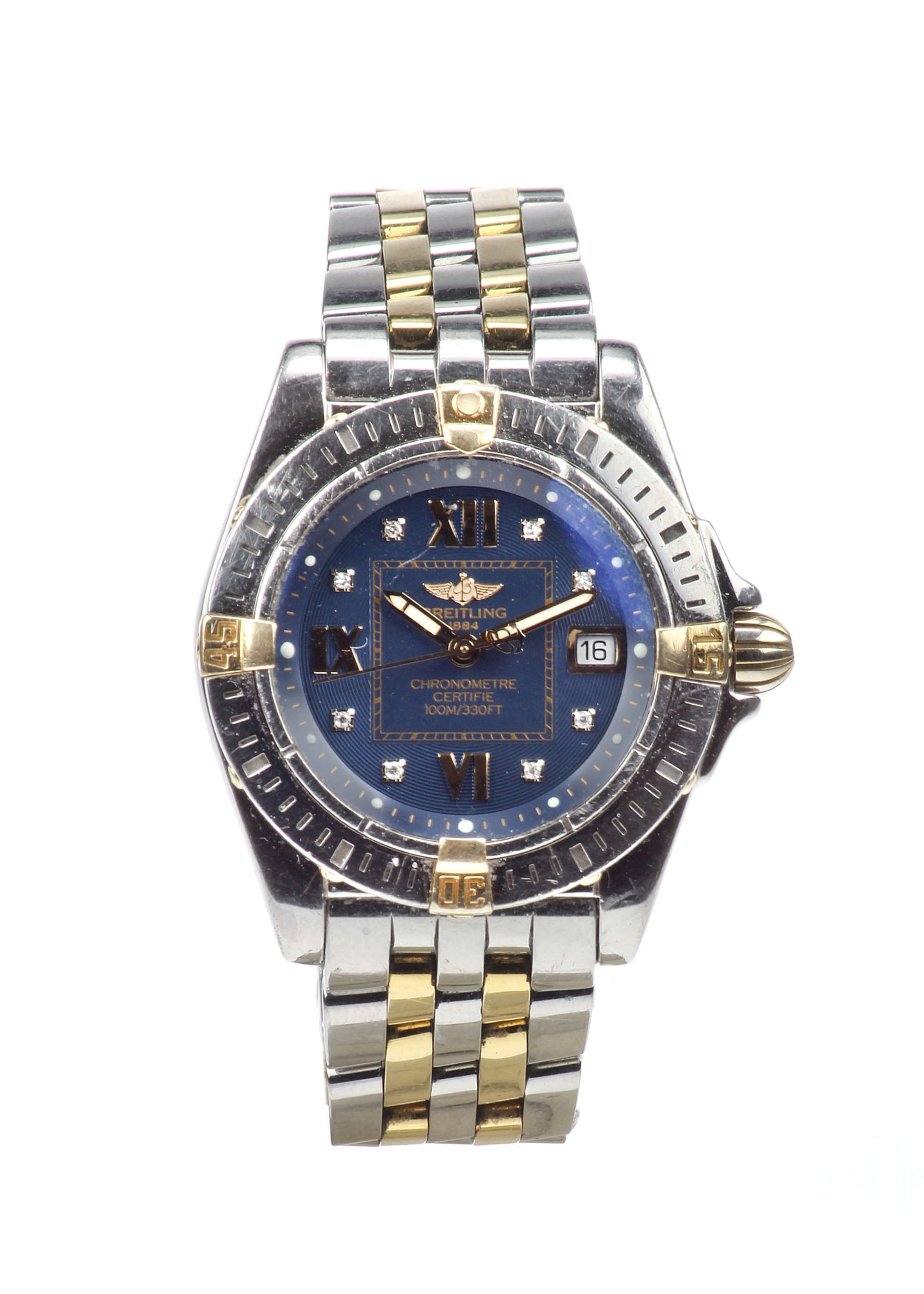 c.2001 Breitling Colt Bi-Metal Diamond Dot Dial Ladies on Pi-Sold