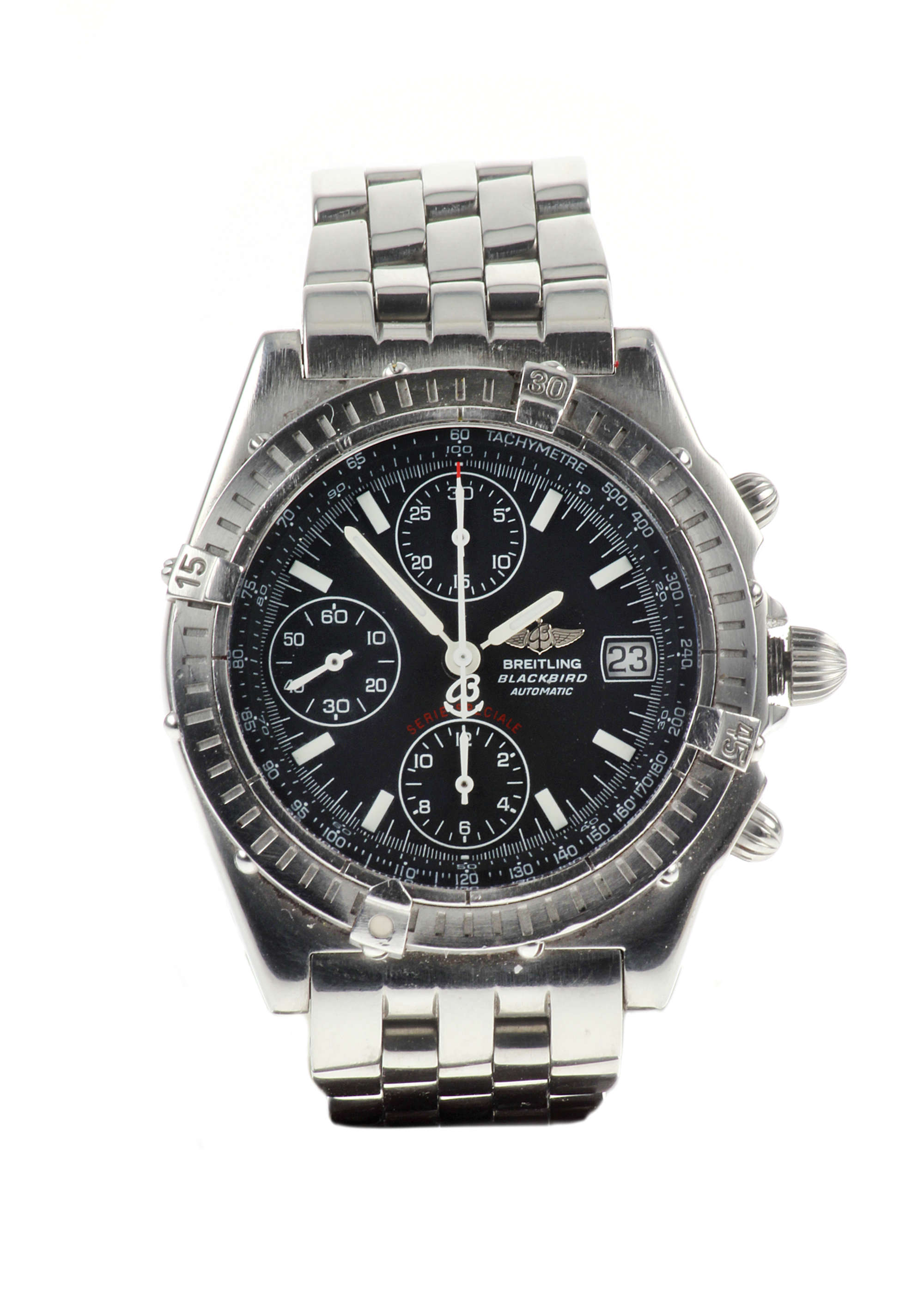 c.2003 Breitling Chronomat â€˜BlackBirdâ€™ Chronograph on Pi-Sold