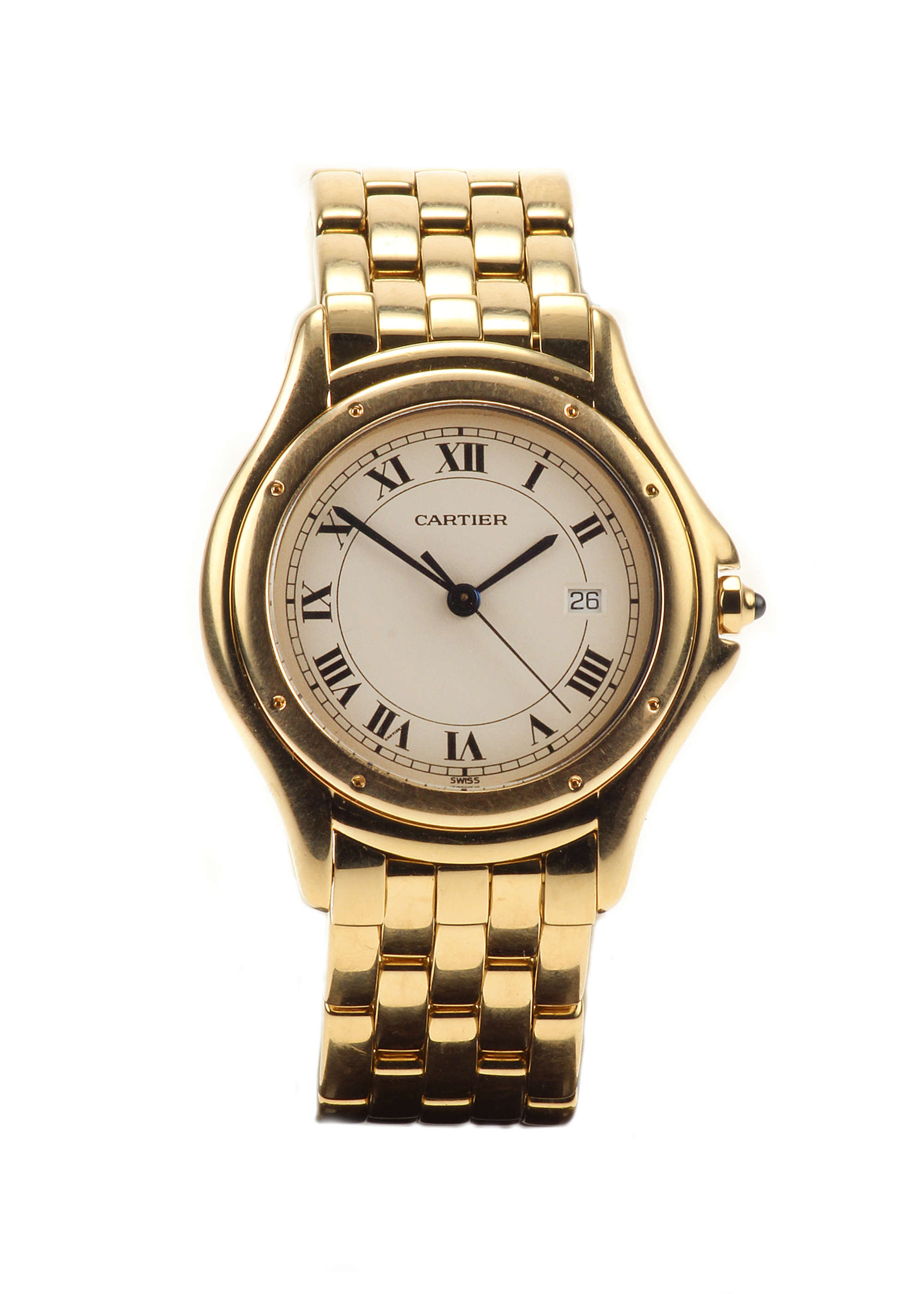 c.2002 Cartier Cougar 18ct on Bracelet-Sold