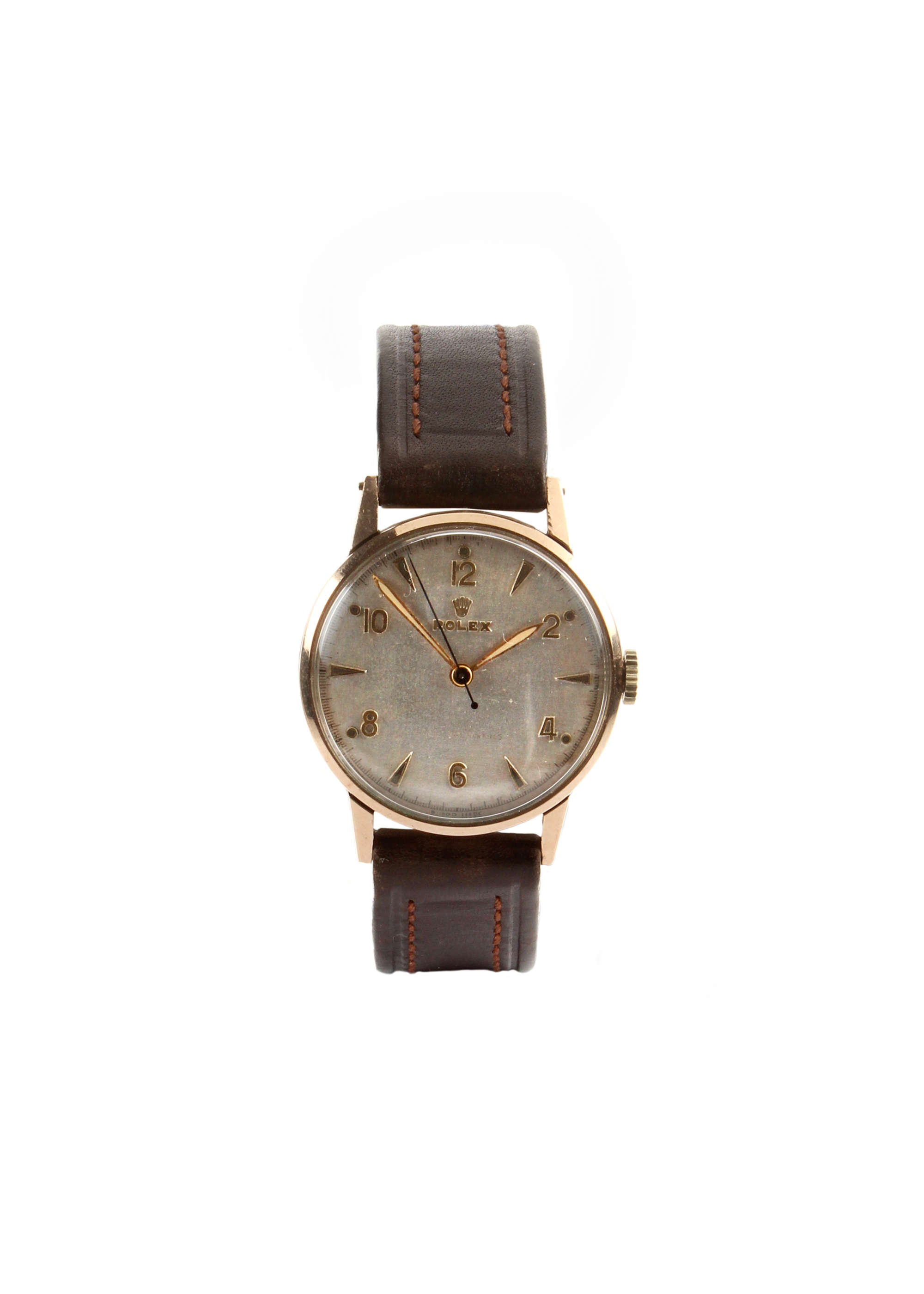 C. 1940 Rolex Gold Manual wind wristwatch-Auction Lot
