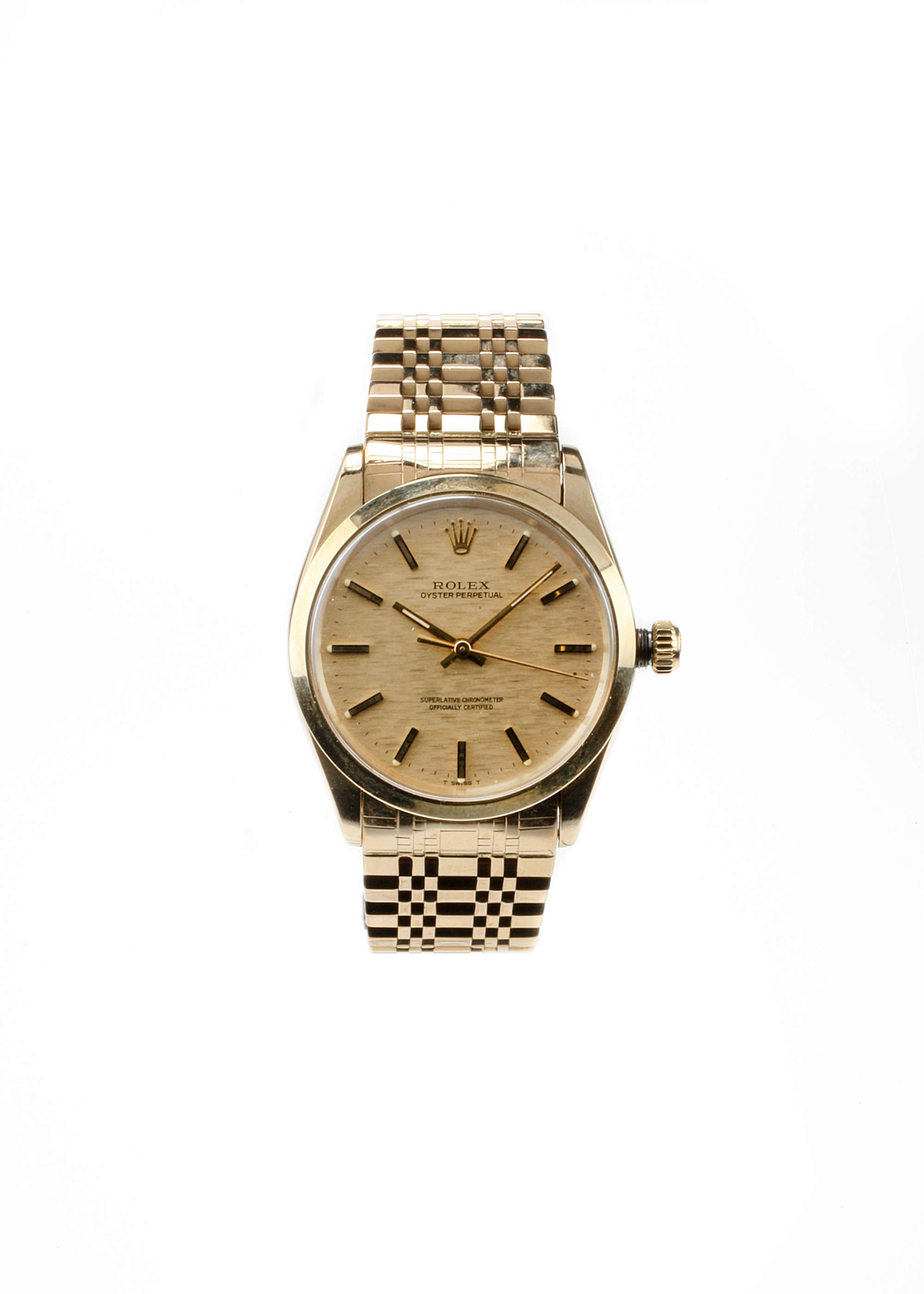 c.1972 Rolex Oyster Perpetual RARE 14ct yellow gold model 10-Auction Lot