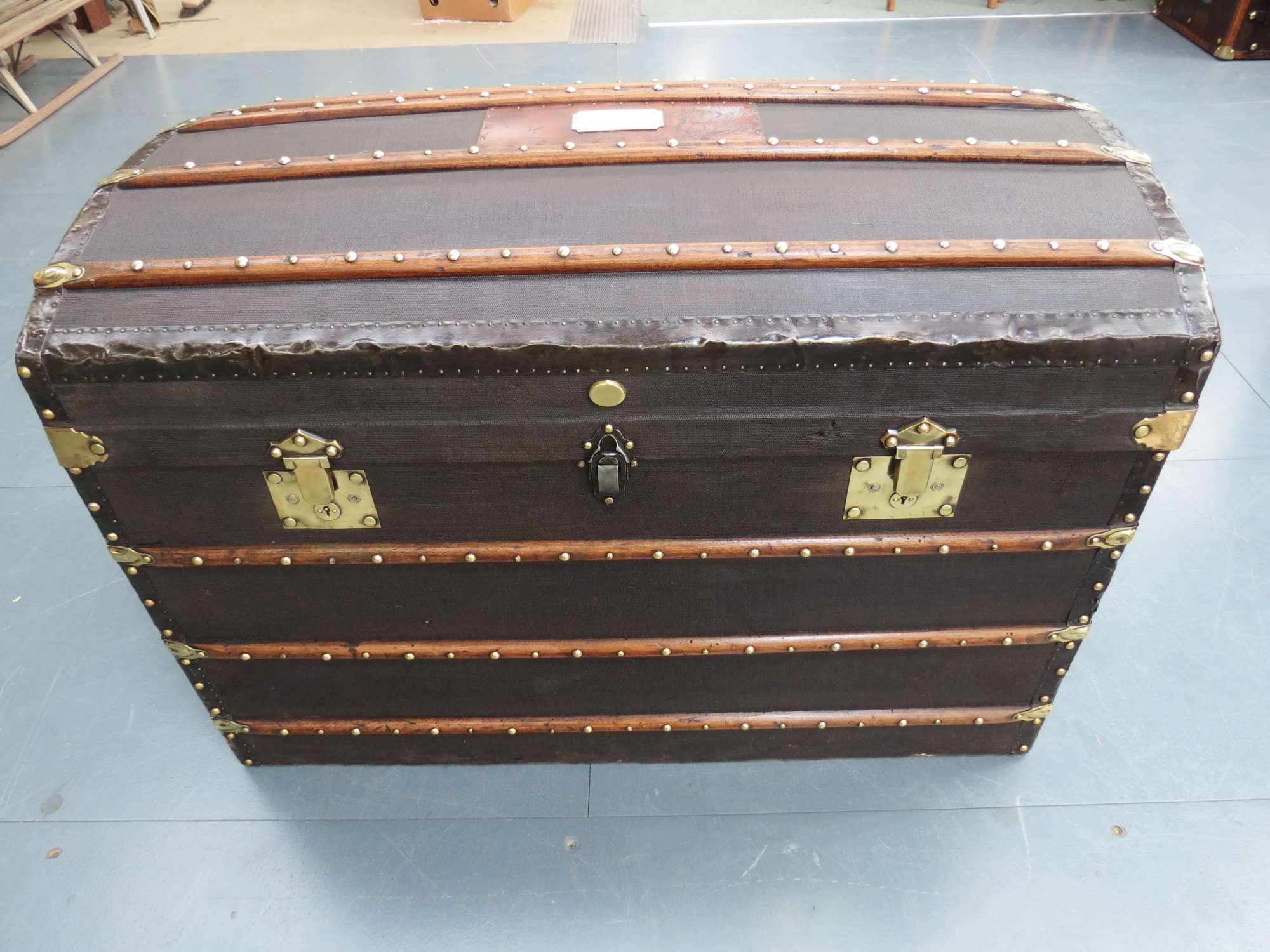 A large French Travel Trunk-Sold