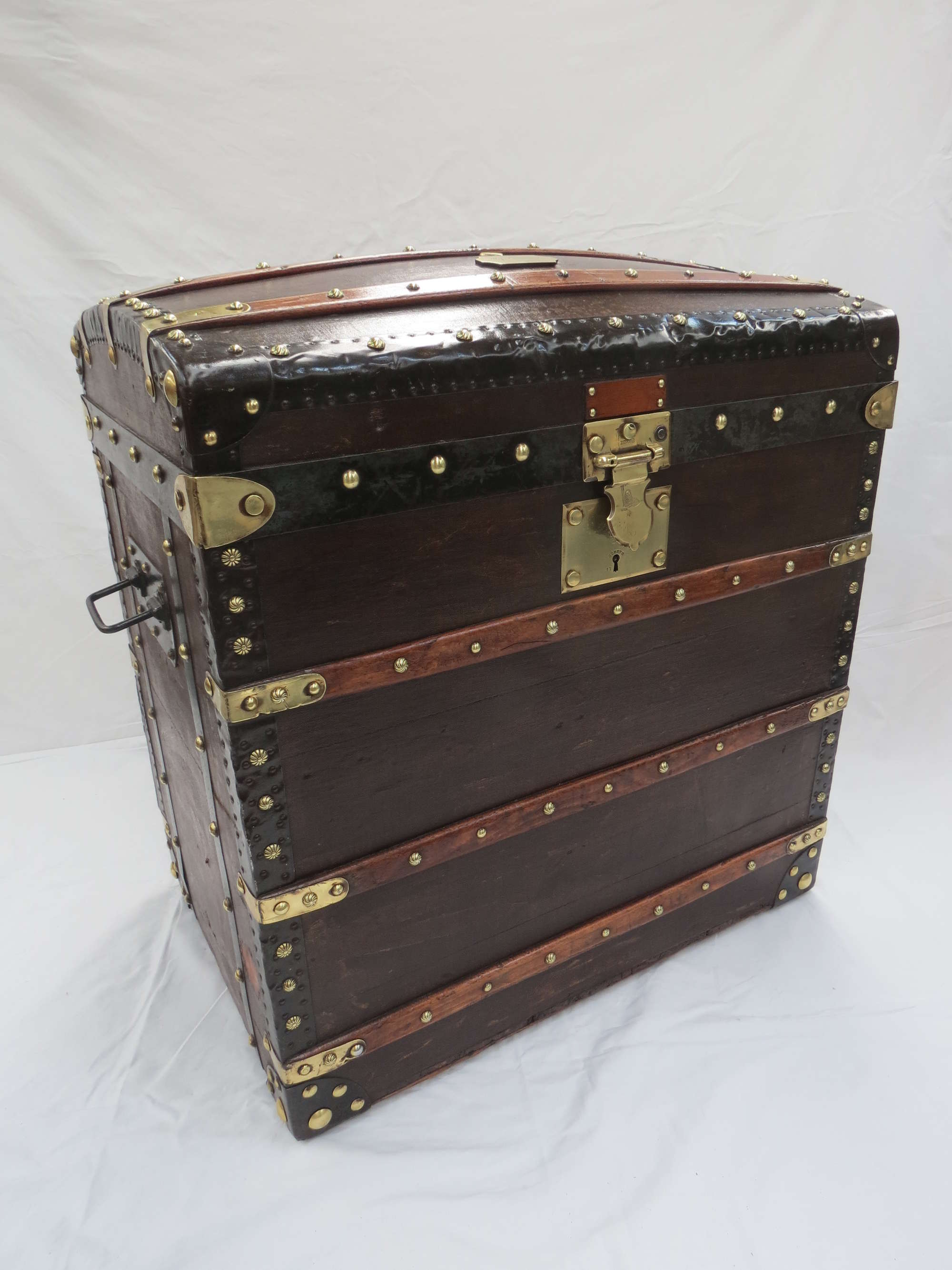A French Travel Trunk with brass lock-Sold
