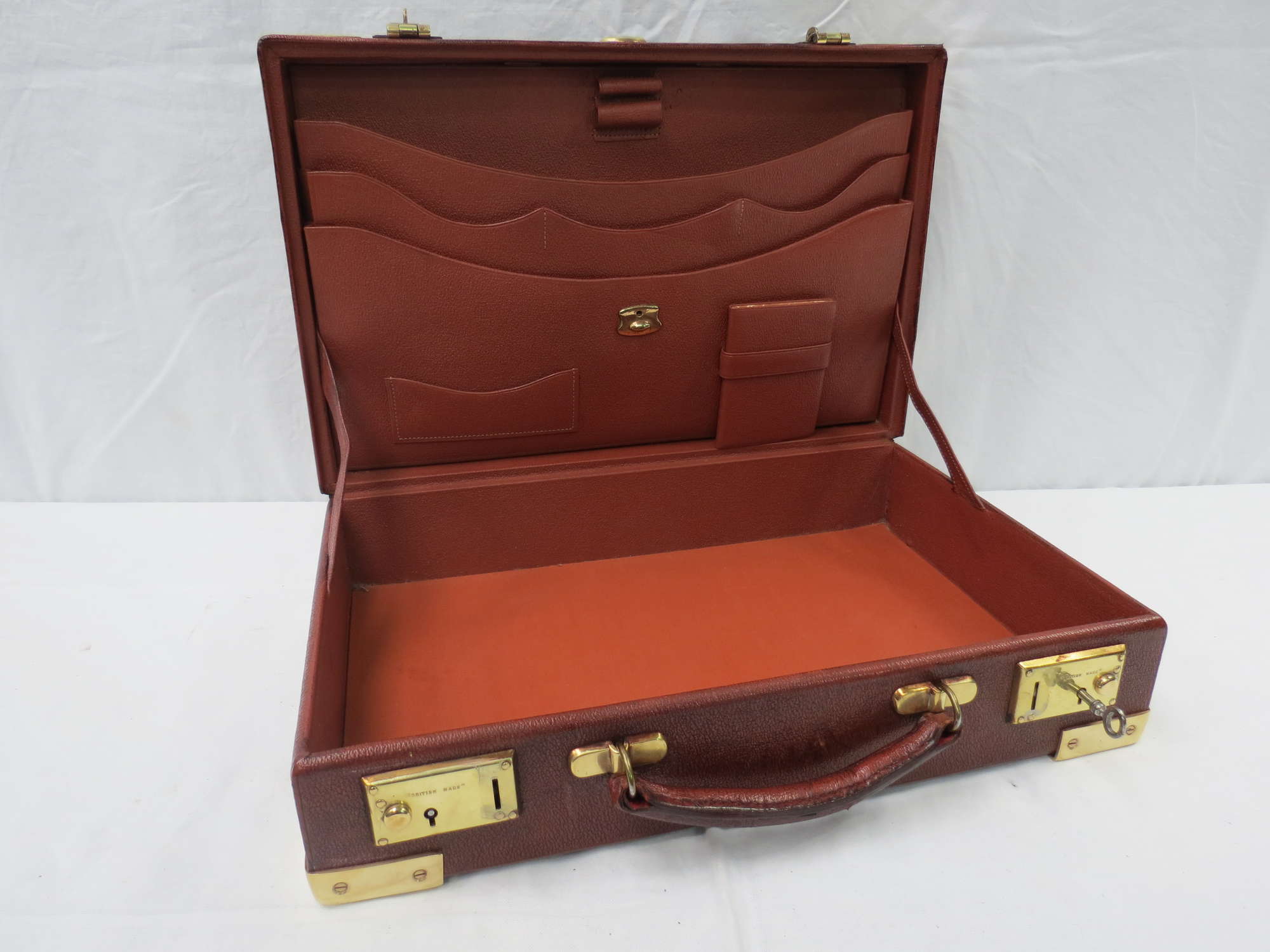 A small tooled leather AttachÃ© Case-Sold