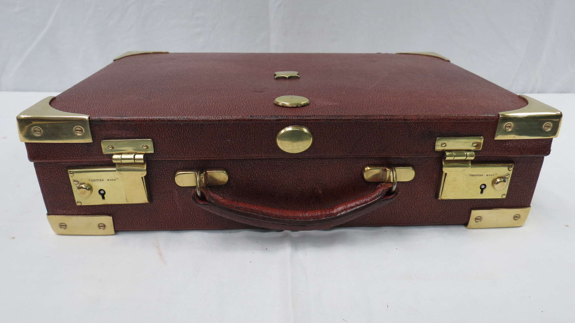 A small tooled leather AttachÃ© Case-Sold