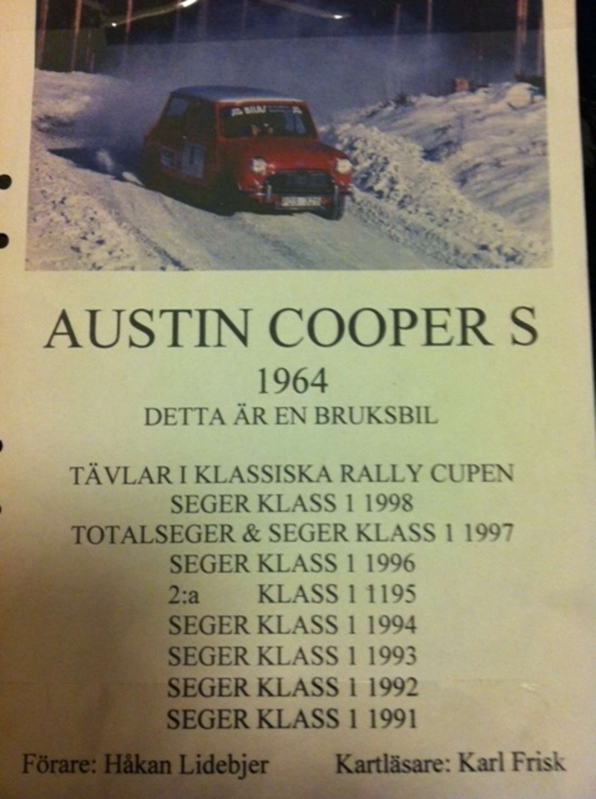 1964 Mini Cooper S-Sold