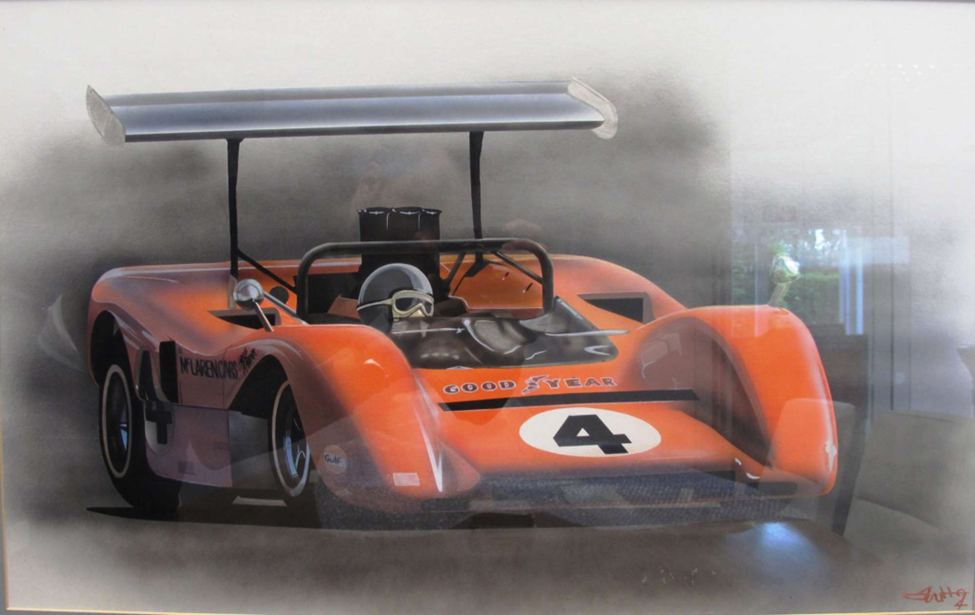 McLaren M8D Painting-Auction Lot