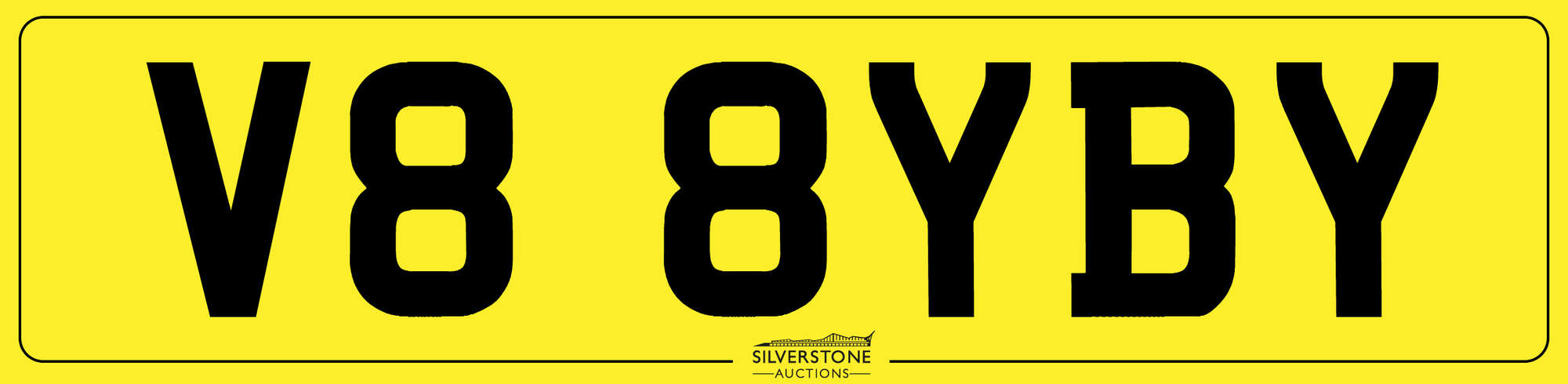 Registration Plate V8 8YBY-Sold