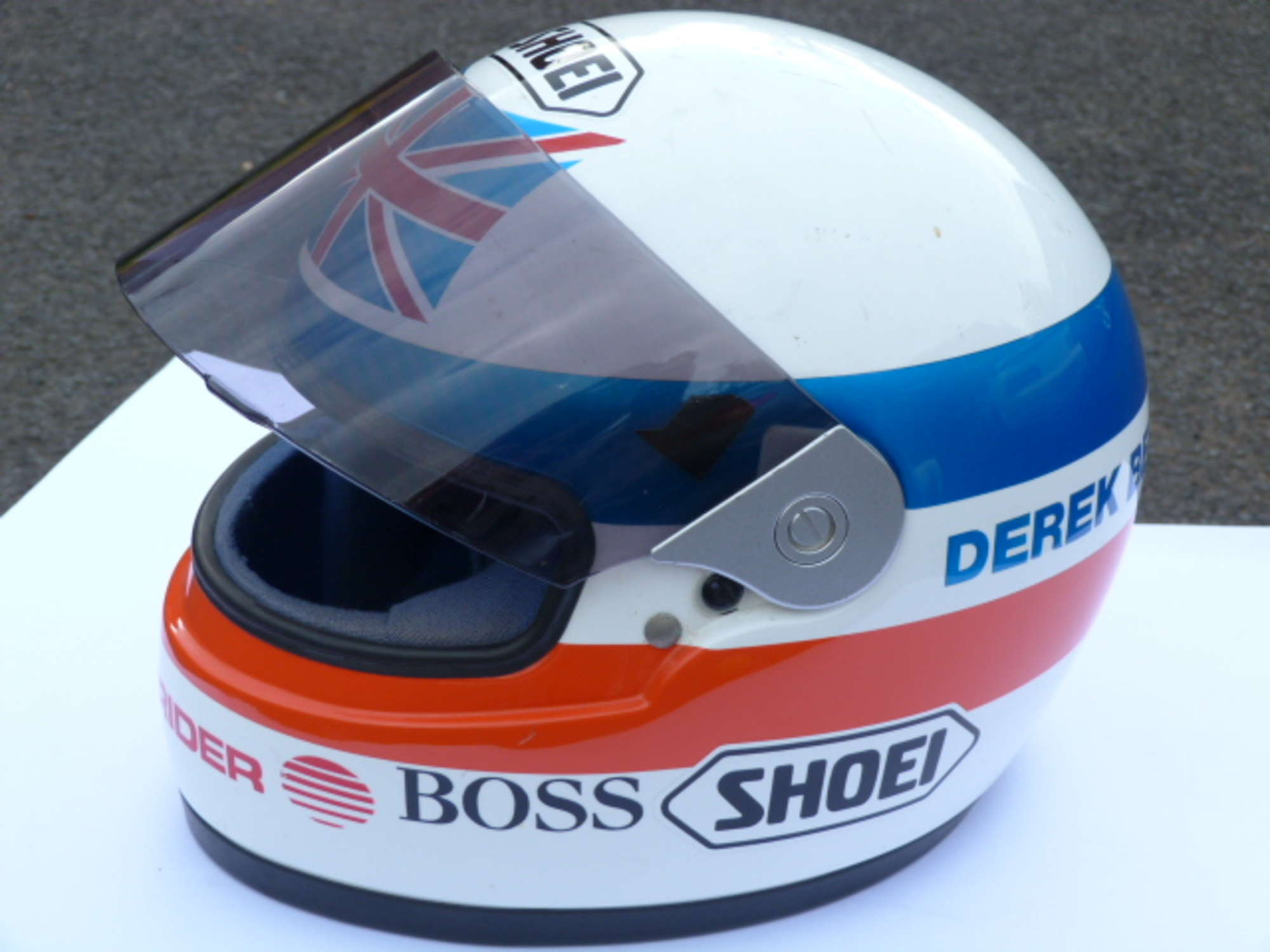 Derek Bell Racing Helmet-Auction Lot