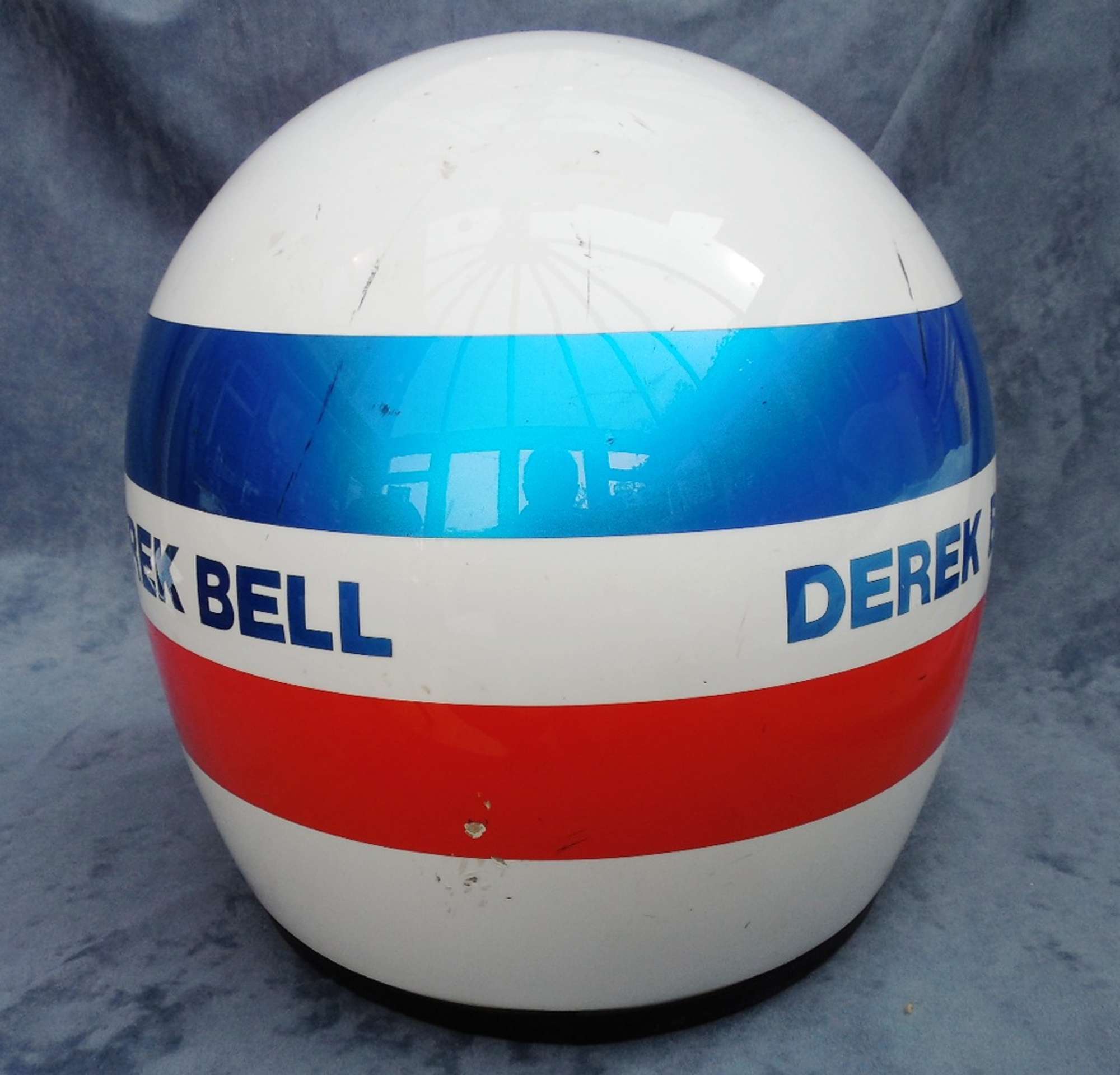 Derek Bell Race Used Crash Helmet-Auction Lot