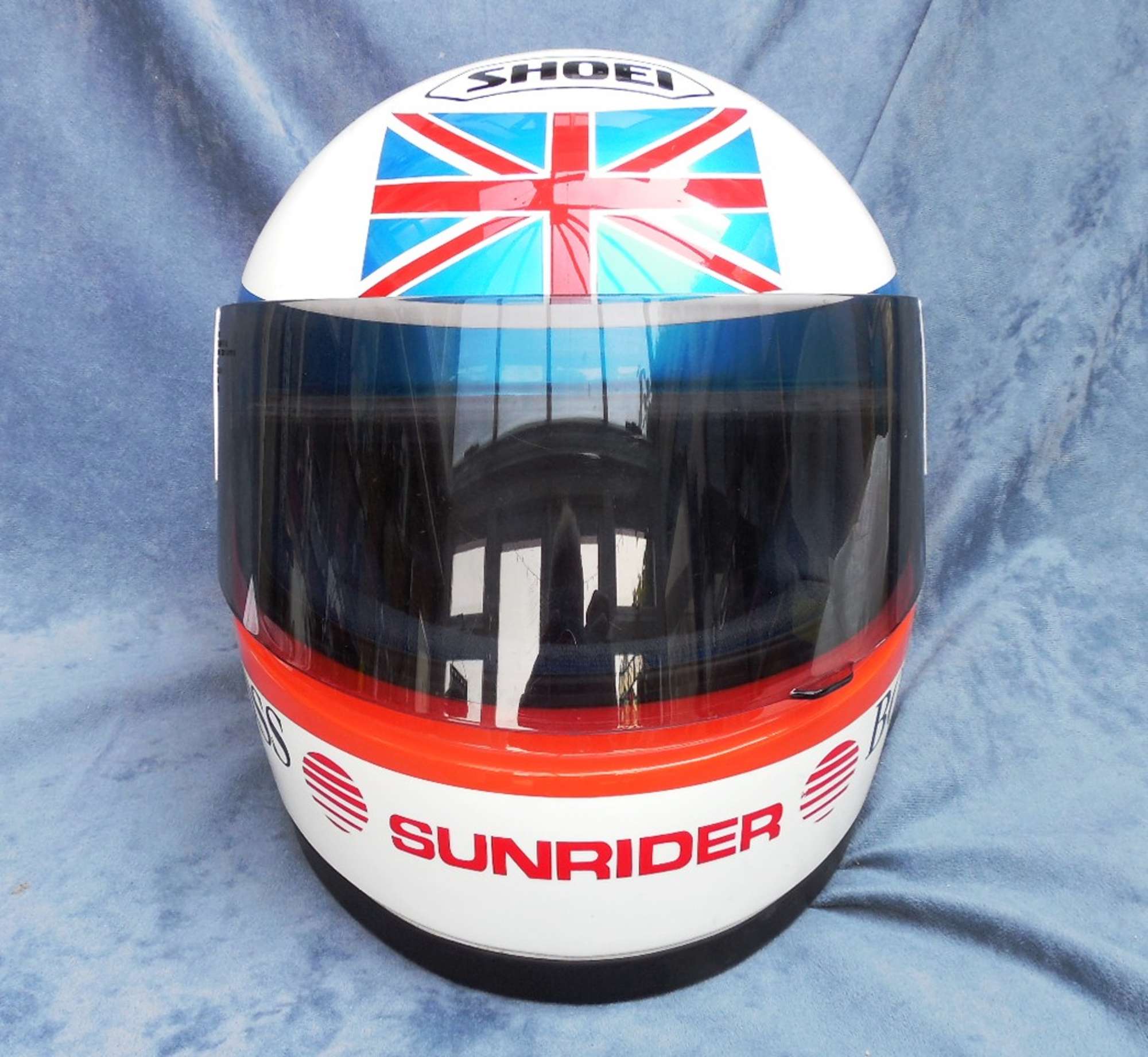 Derek Bell Race Used Crash Helmet-Auction Lot