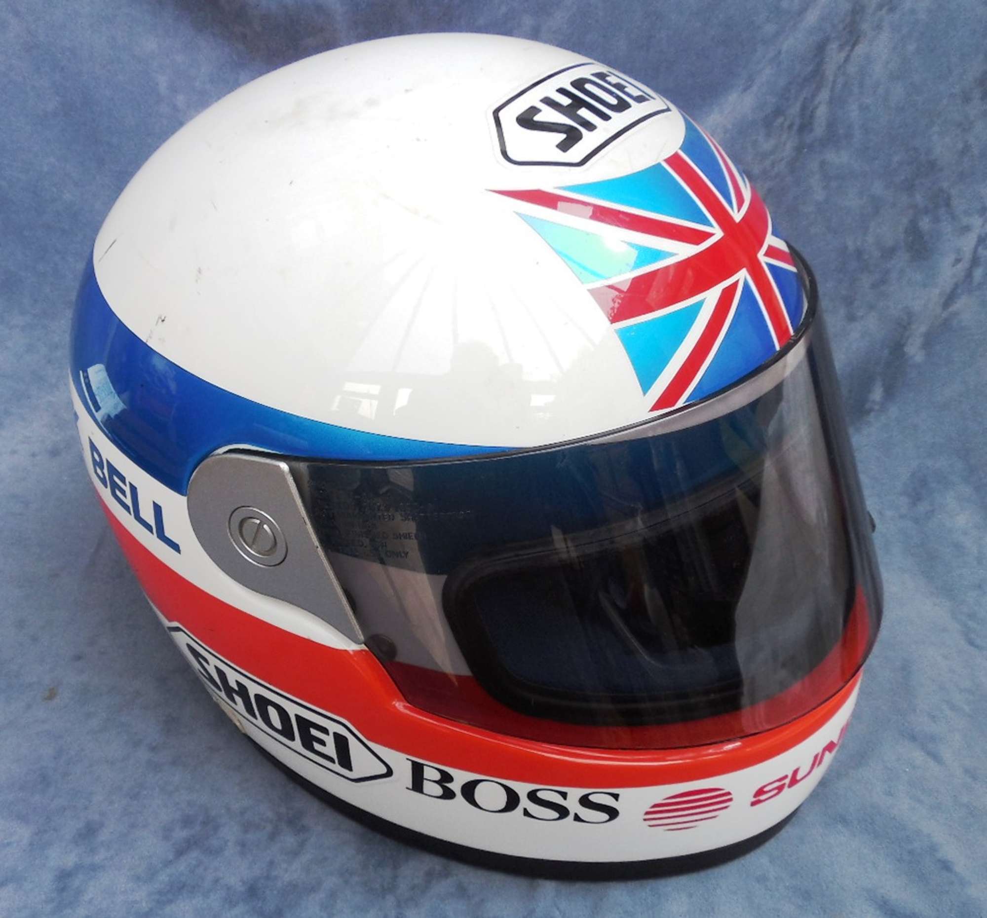 Derek Bell Race Used Crash Helmet-Auction Lot
