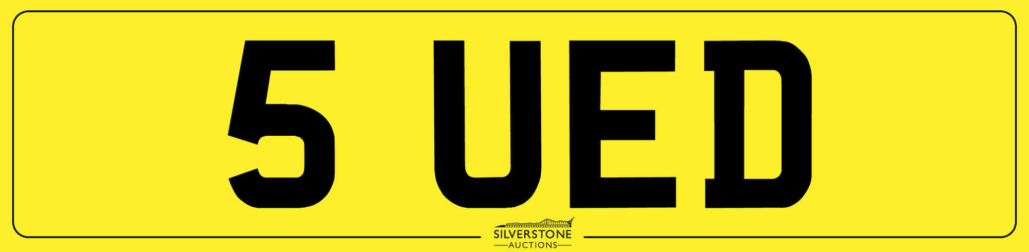 Registration Plate '5 UED'-Auction Lot
