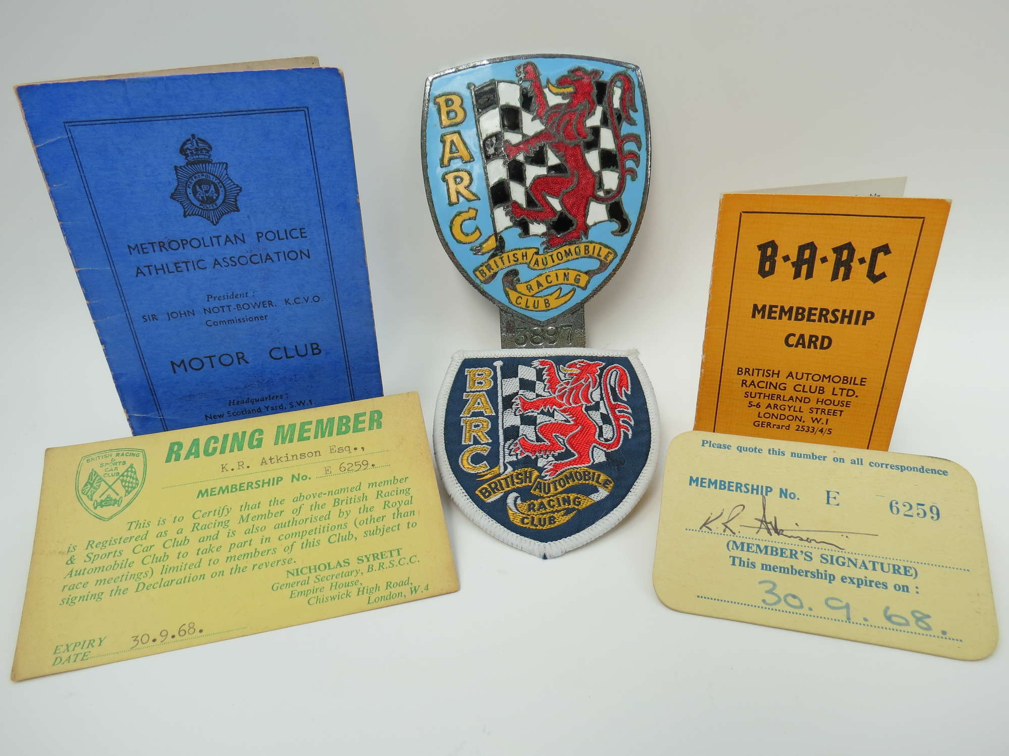 Goodwood BARC Original Members Car Badge c1950-Sold