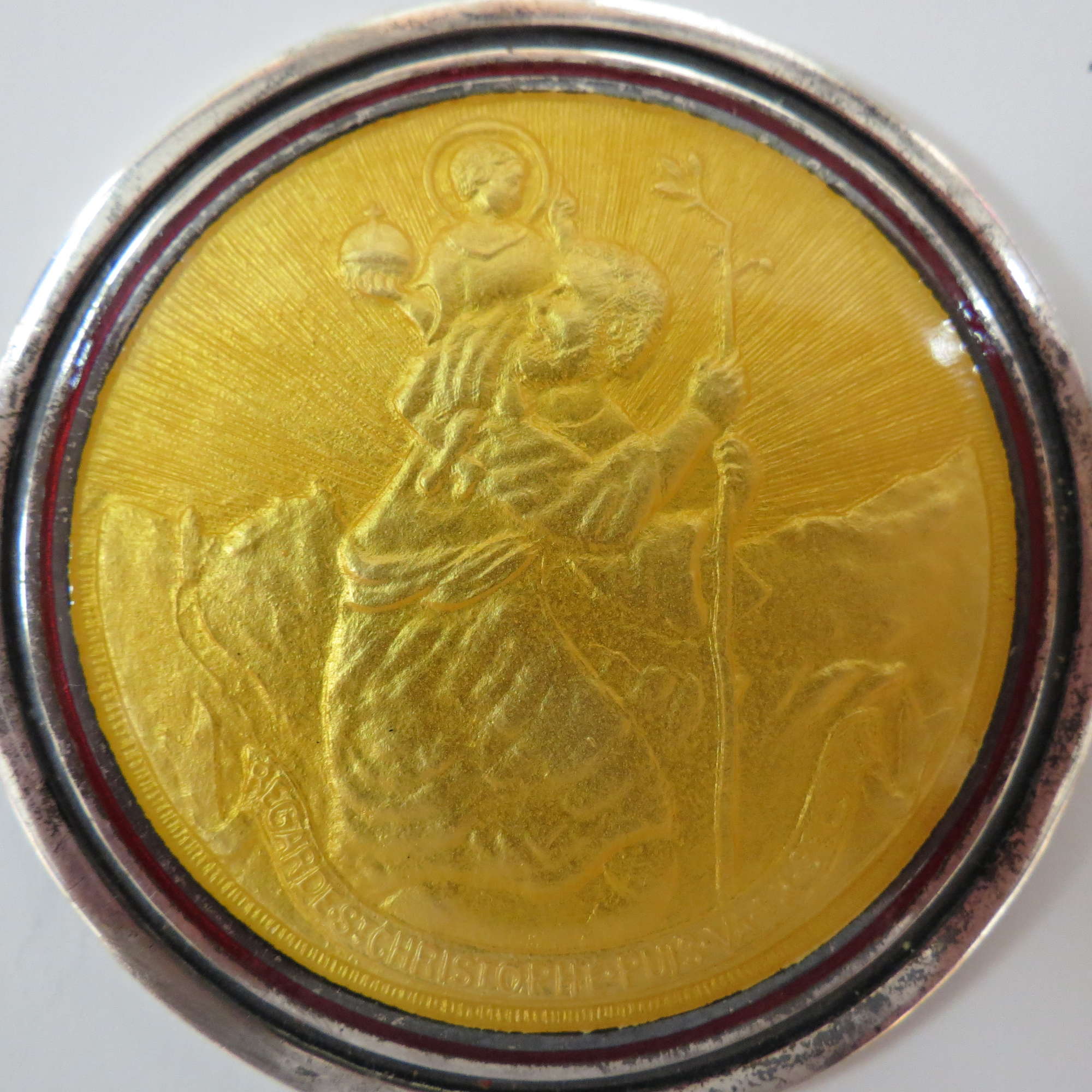 St. Christopher Dashboard Plaque-Sold