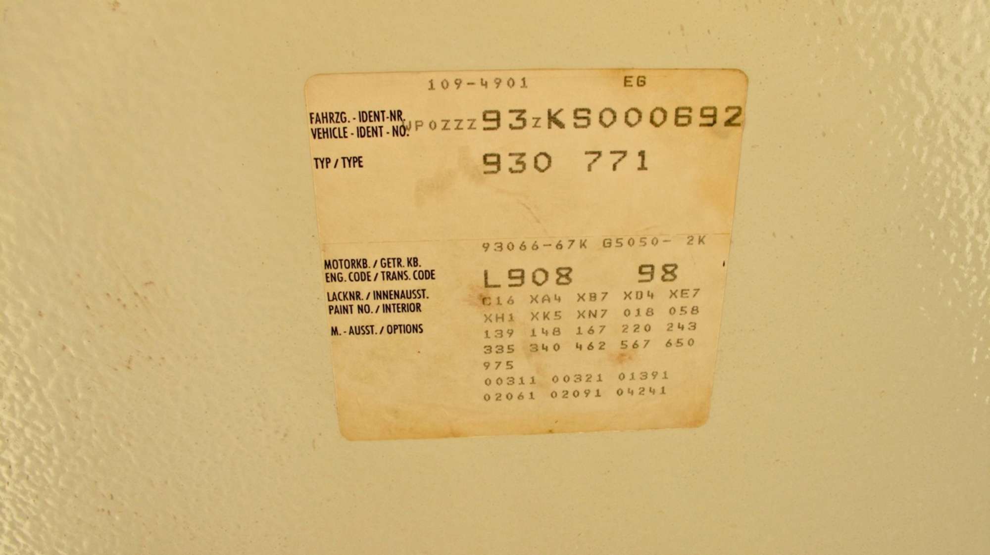 1989 Porsche 911 930 Turbo LE   -Sold