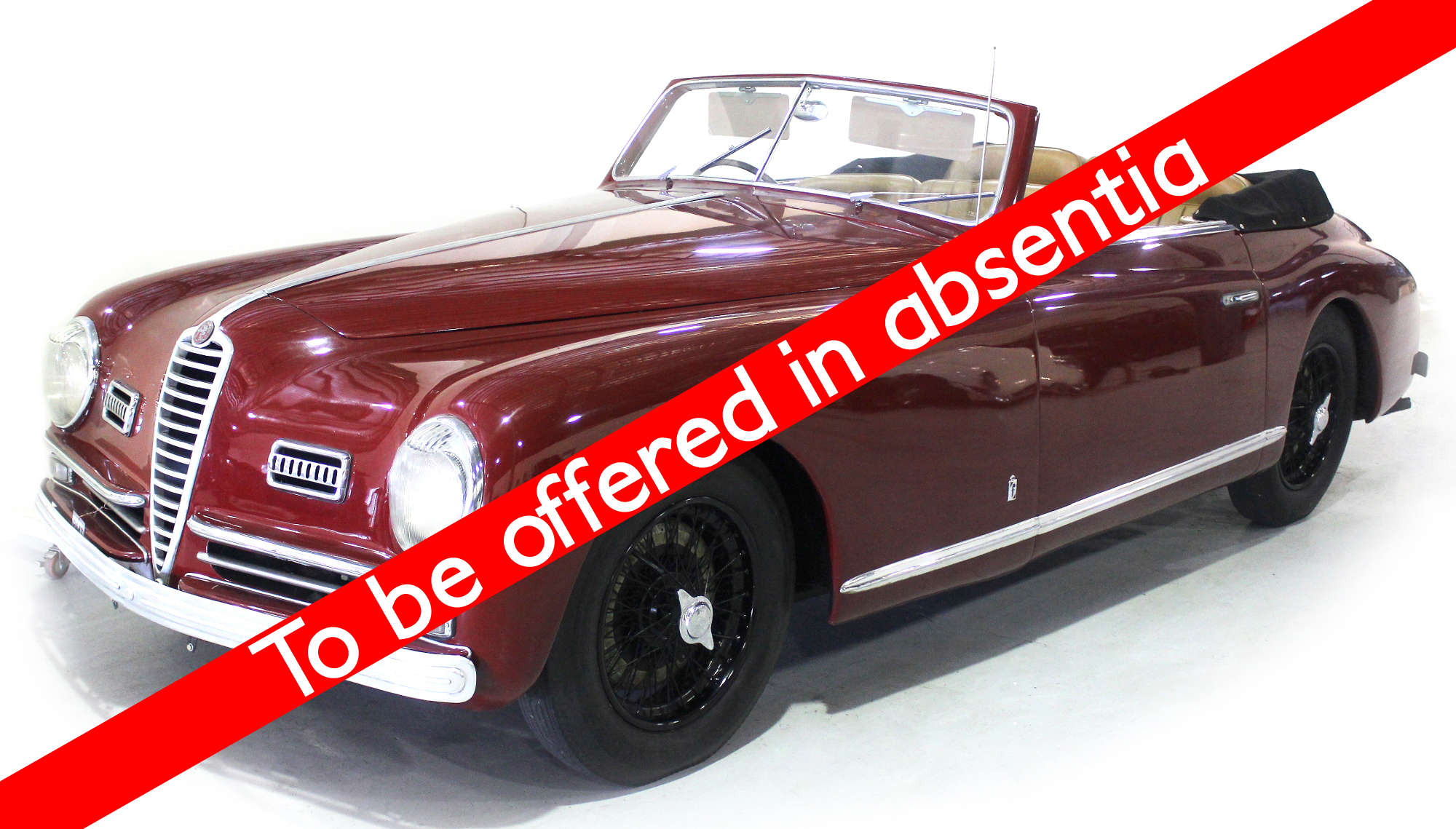 1948 Alfa Romeo 6C 2500S Pinin Farina Cabriolet-Auction Lot