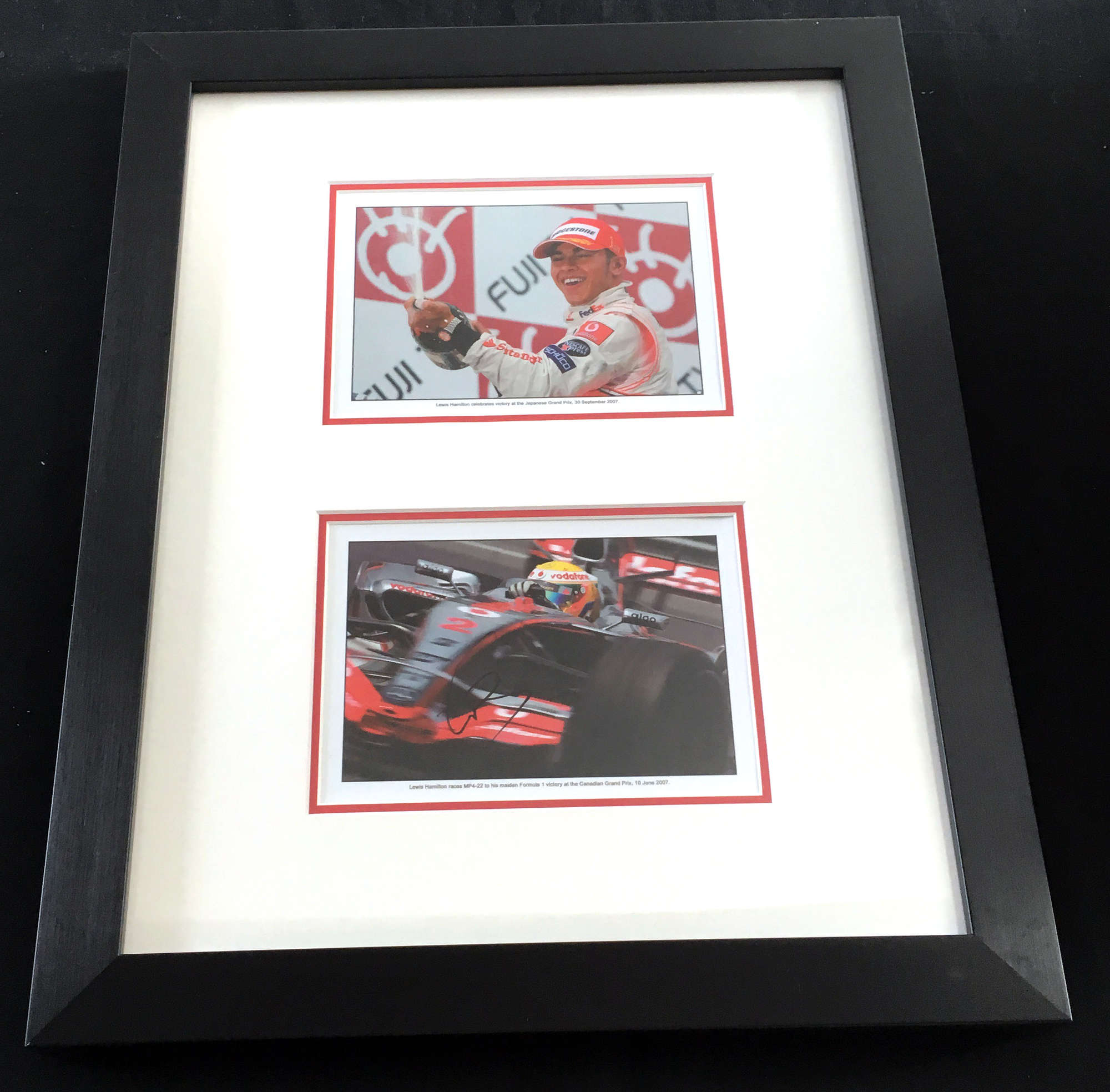 Presentation of two McLaren driver's cards-Sold