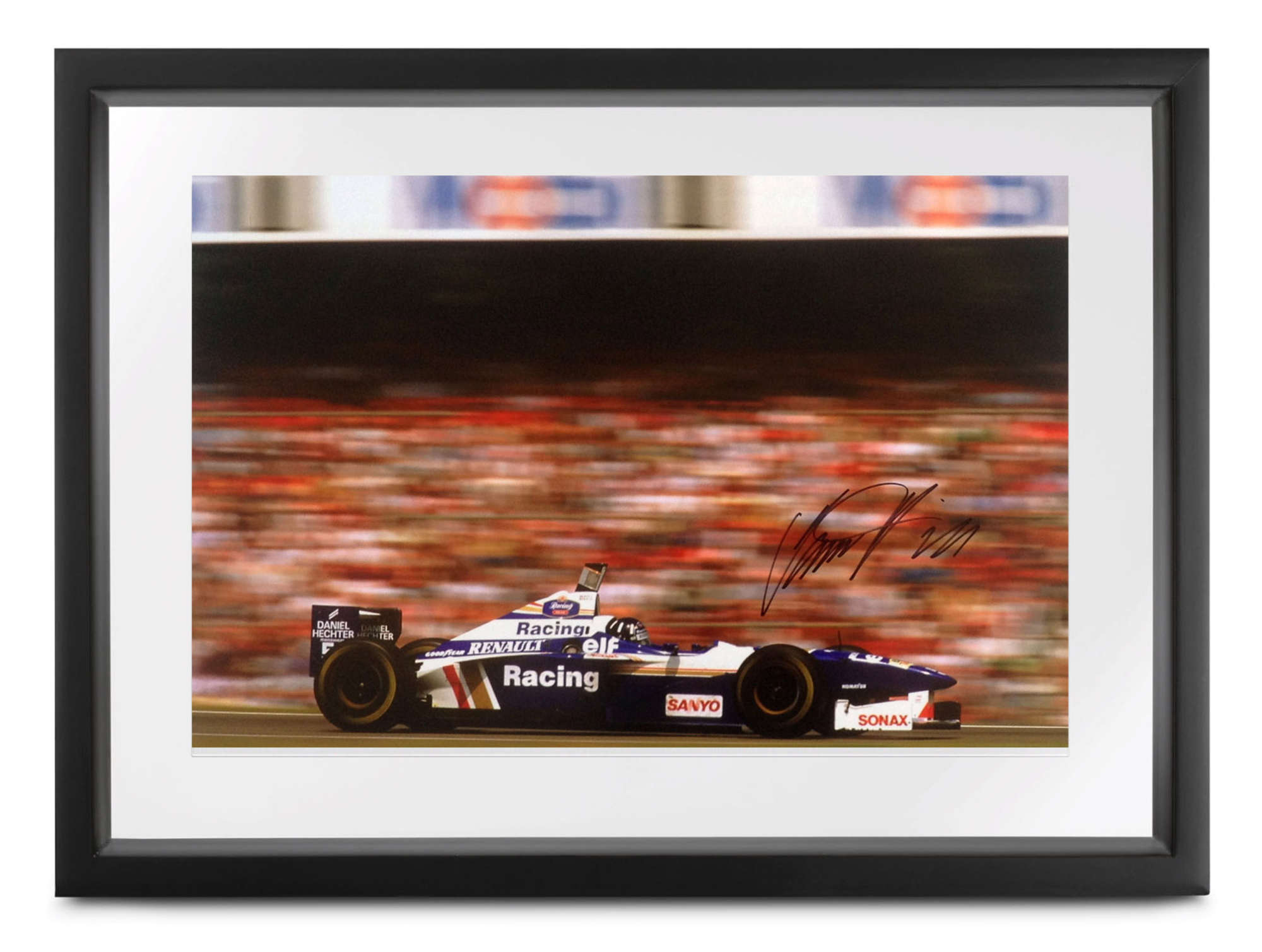 Damon Hill OBE at Hockenheim.-Sold