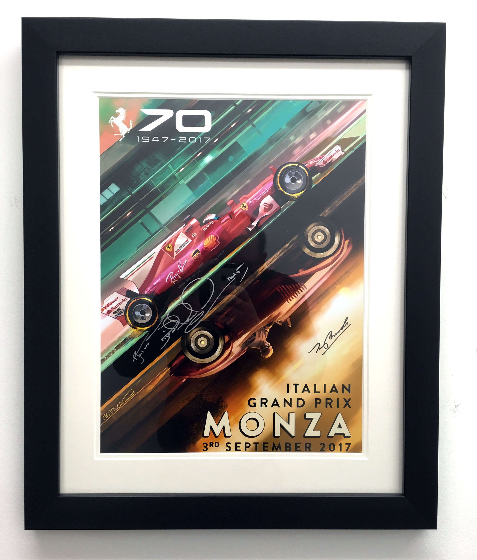 'Ferrari at 70'  Monza poster.-Sold