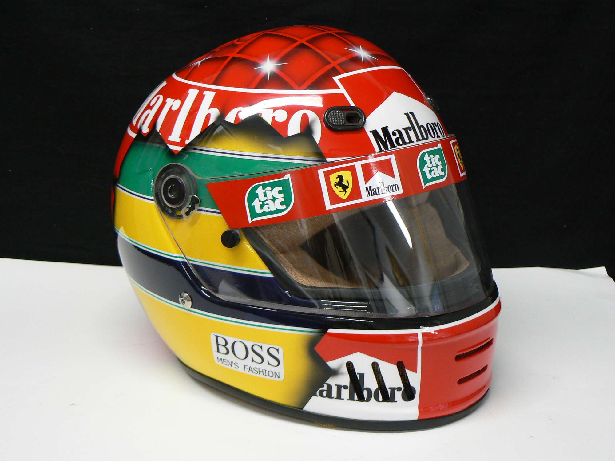 Senna/ Schumacher 'Half and Half' helmet -Sold
