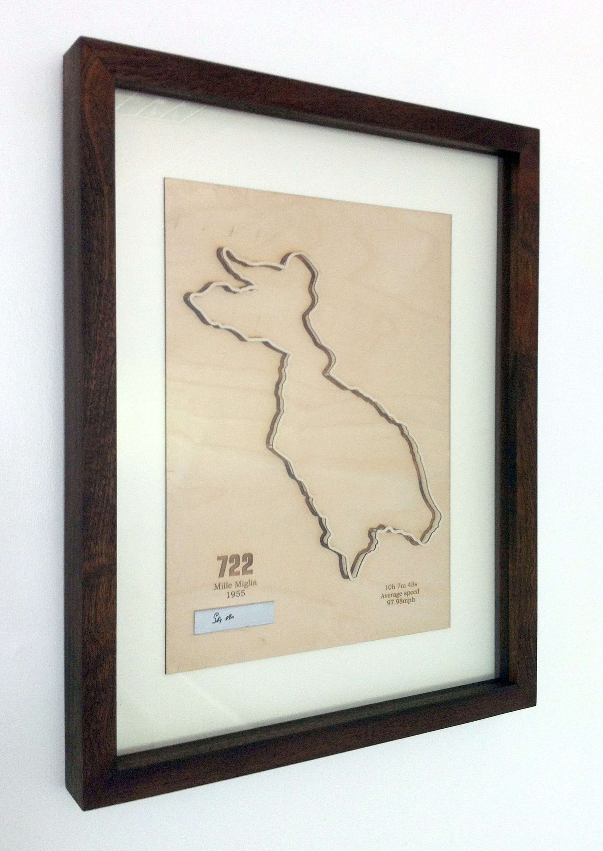 3D MILLE MIGLIA, SIGNED STIRLING MOSS-Sold