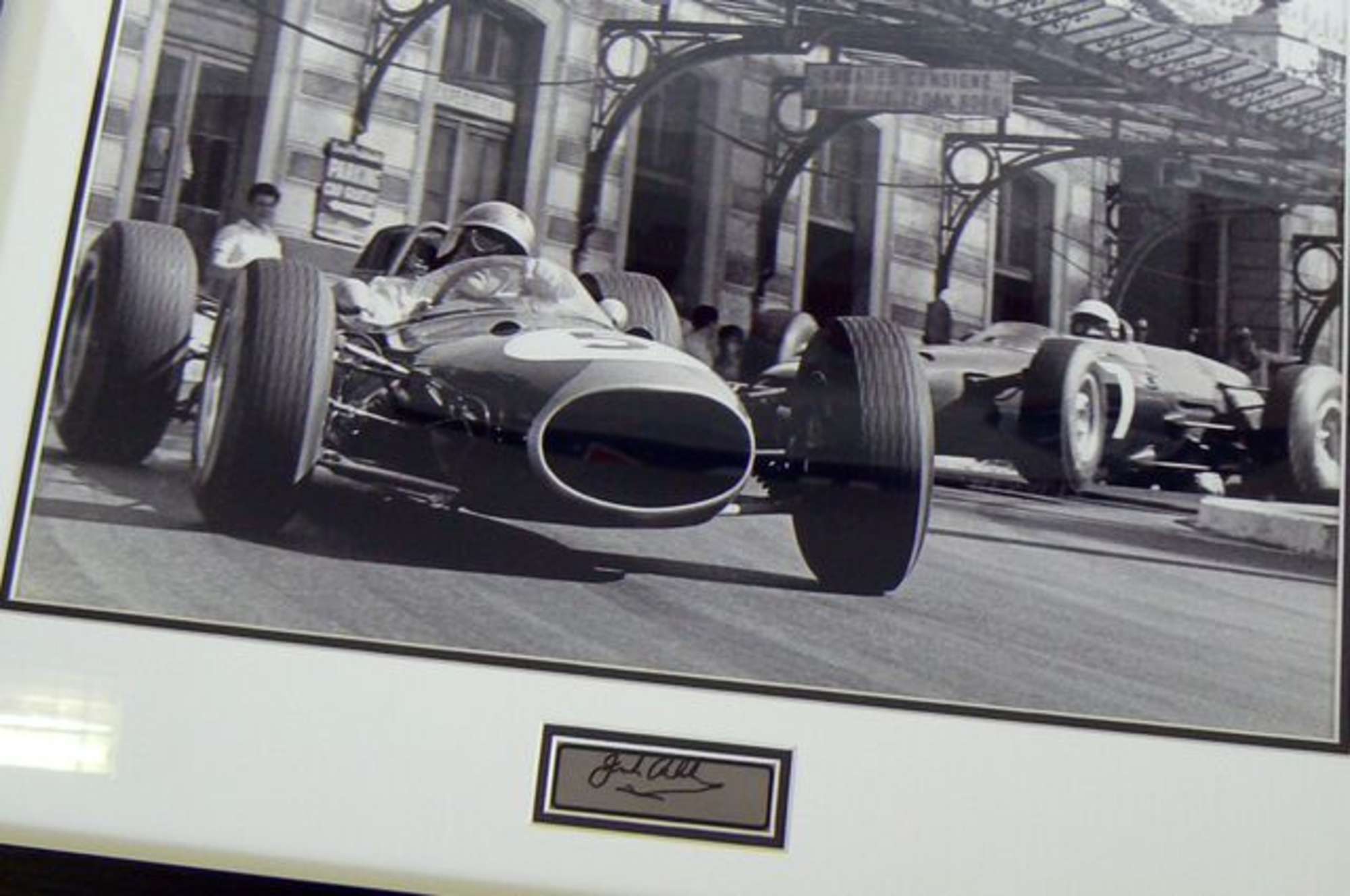 Signed Sir Jack Brabham; Station Corner, Monaco-Sold