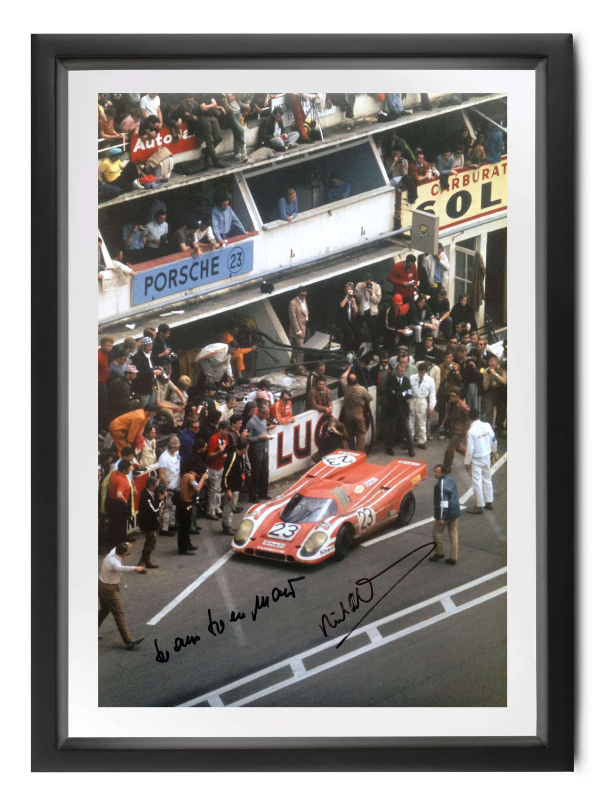 Overhead photograph of Le Mans, 1970-Sold