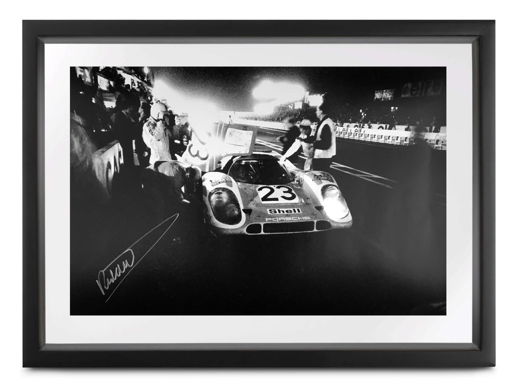 Le Mans 1970. Night pit stop.-Sold