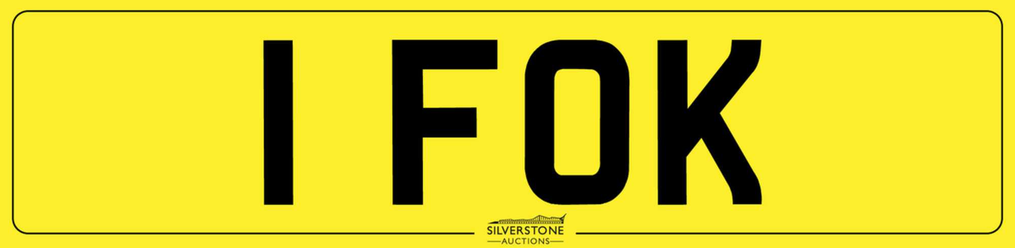 '1 FOK' Registration Number-Sold