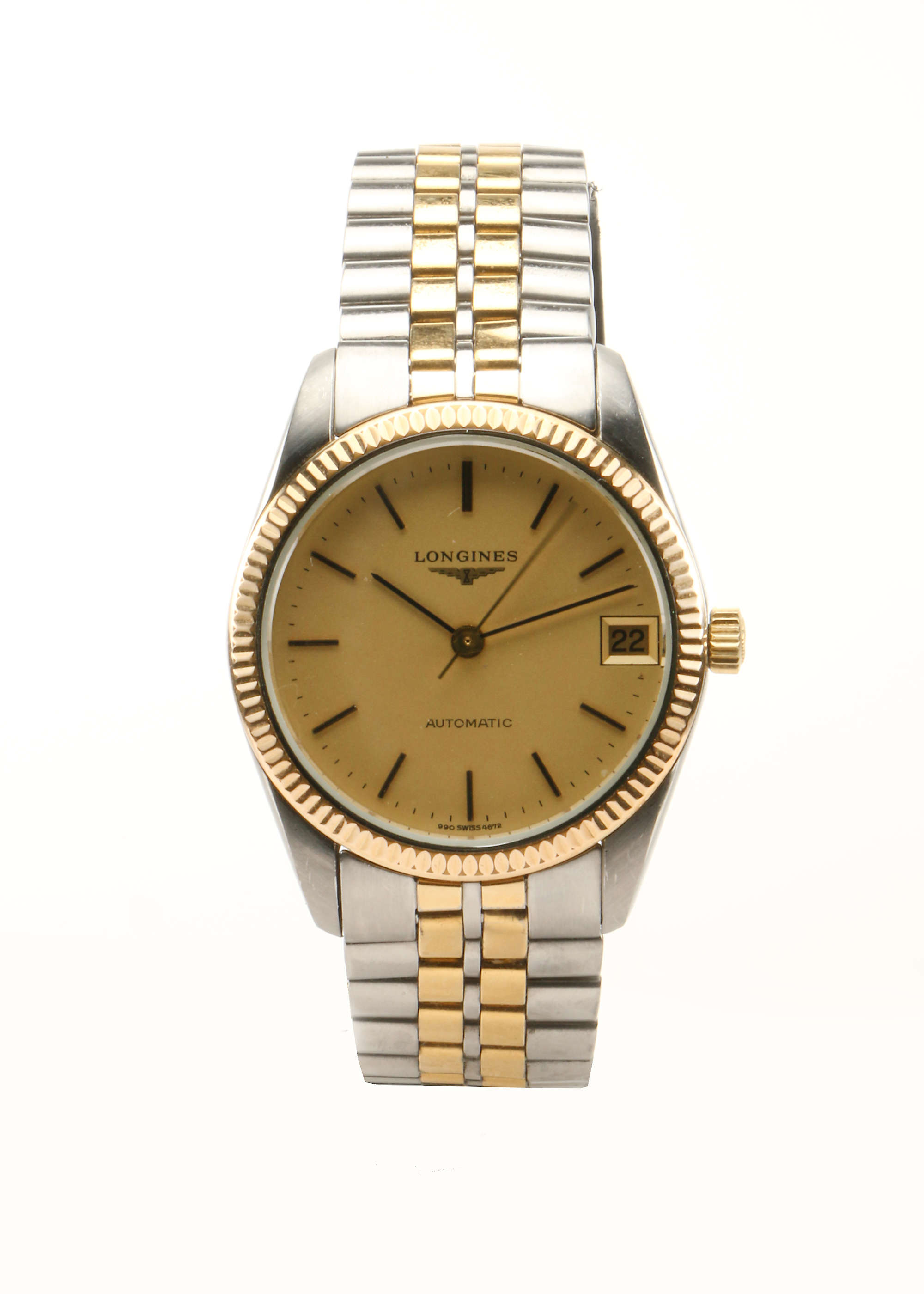 Longines Bi Colour Automatic.-Sold