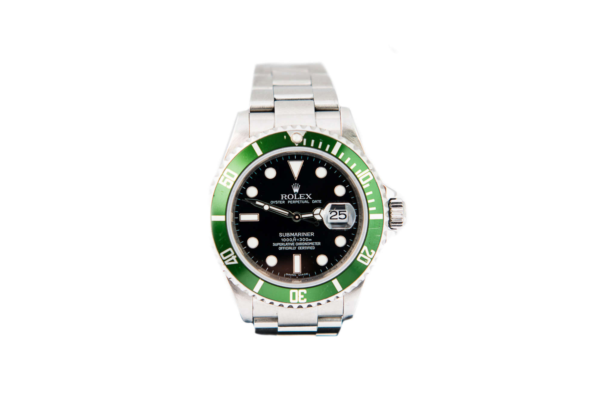 2008 Rolex Submariner 16610LV Green Bezel 50th Anniversary-Sold