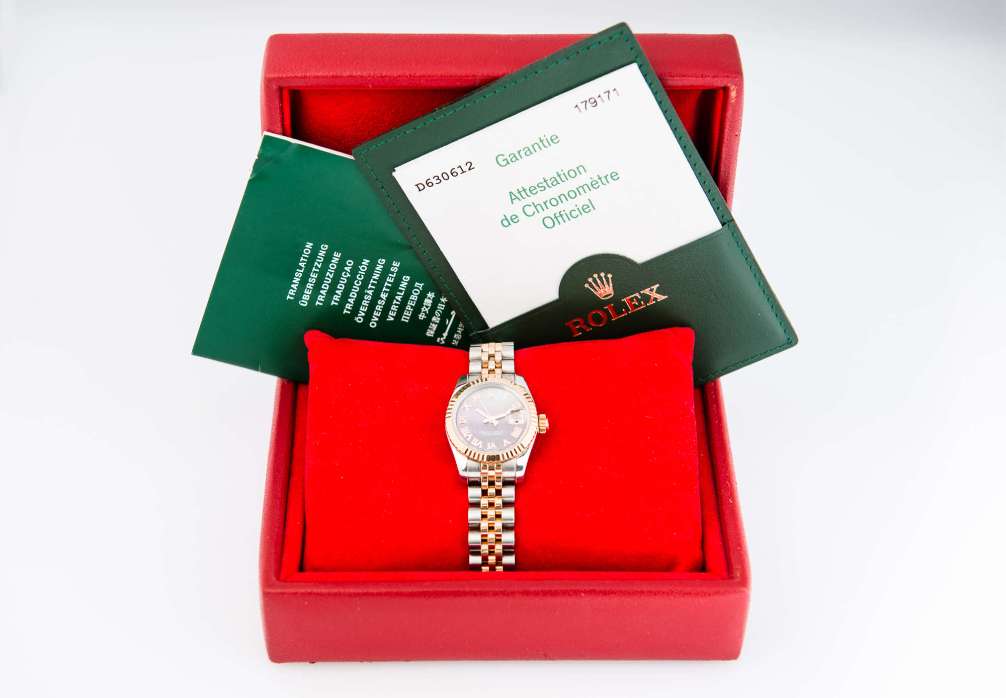 2006 Rolex Datejust Bi-Metal Ladies Box and Paperwork-Sold