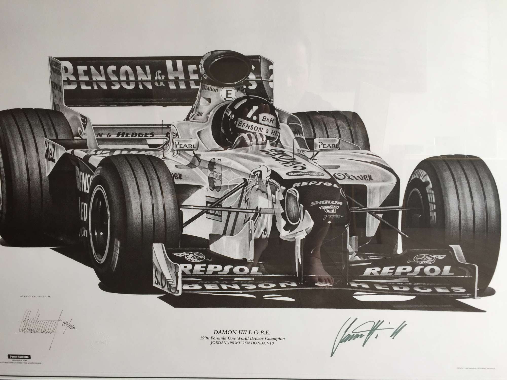 Damon Hill ,OBE, World Champion.-Sold
