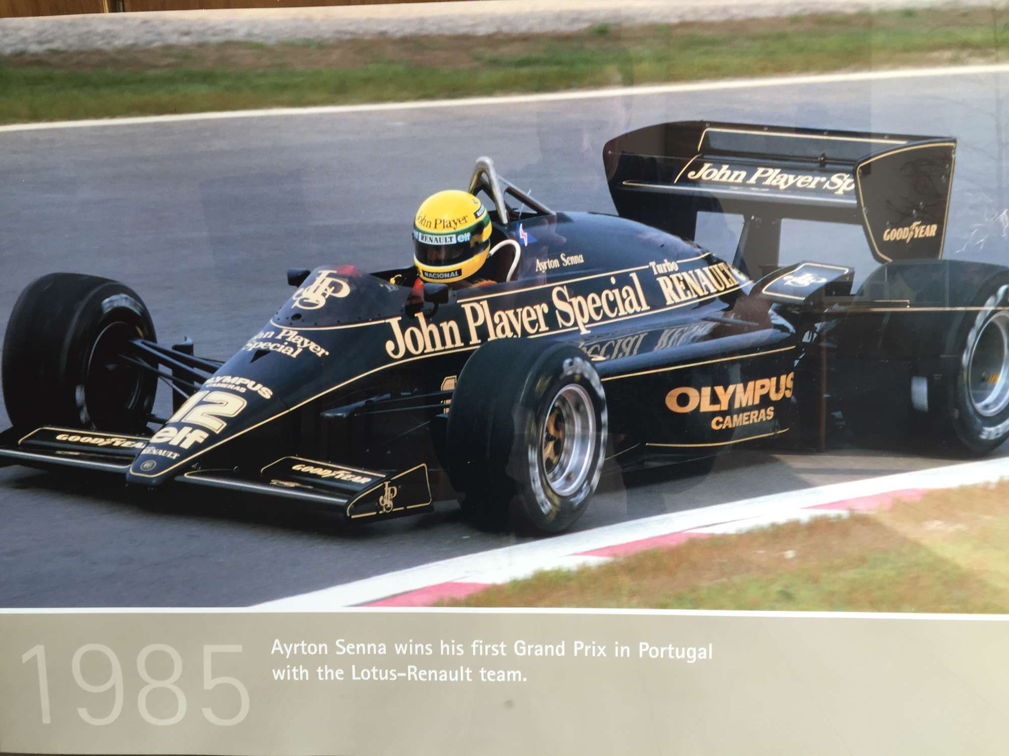 Ayrton Senna His First Win.-Sold