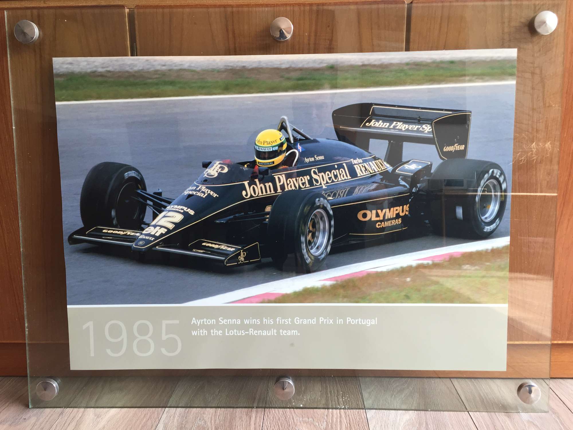 Ayrton Senna His First Win.-Sold