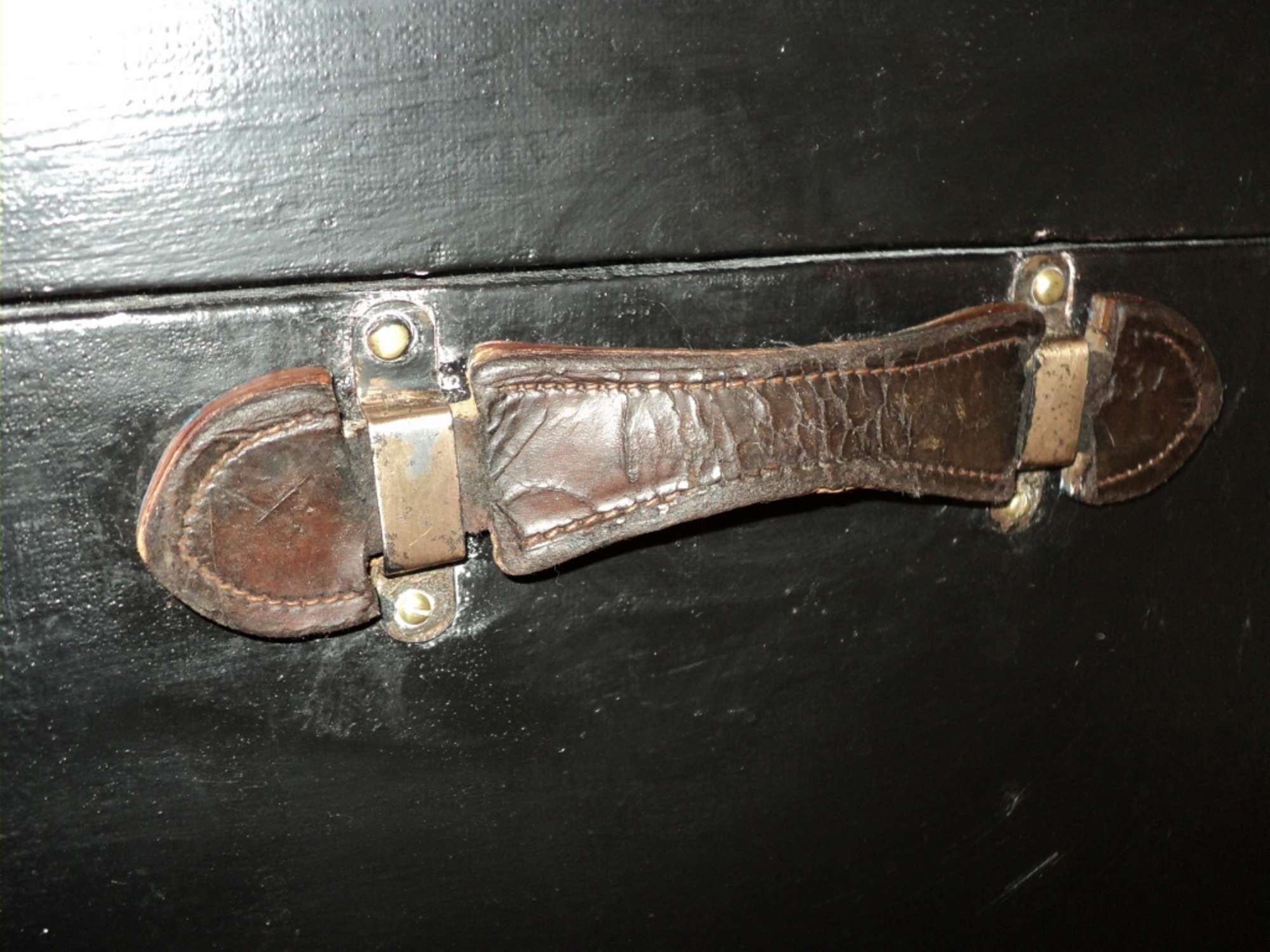 A Restored Edwardian Beechwood Banded Steamer Trunk-Sold