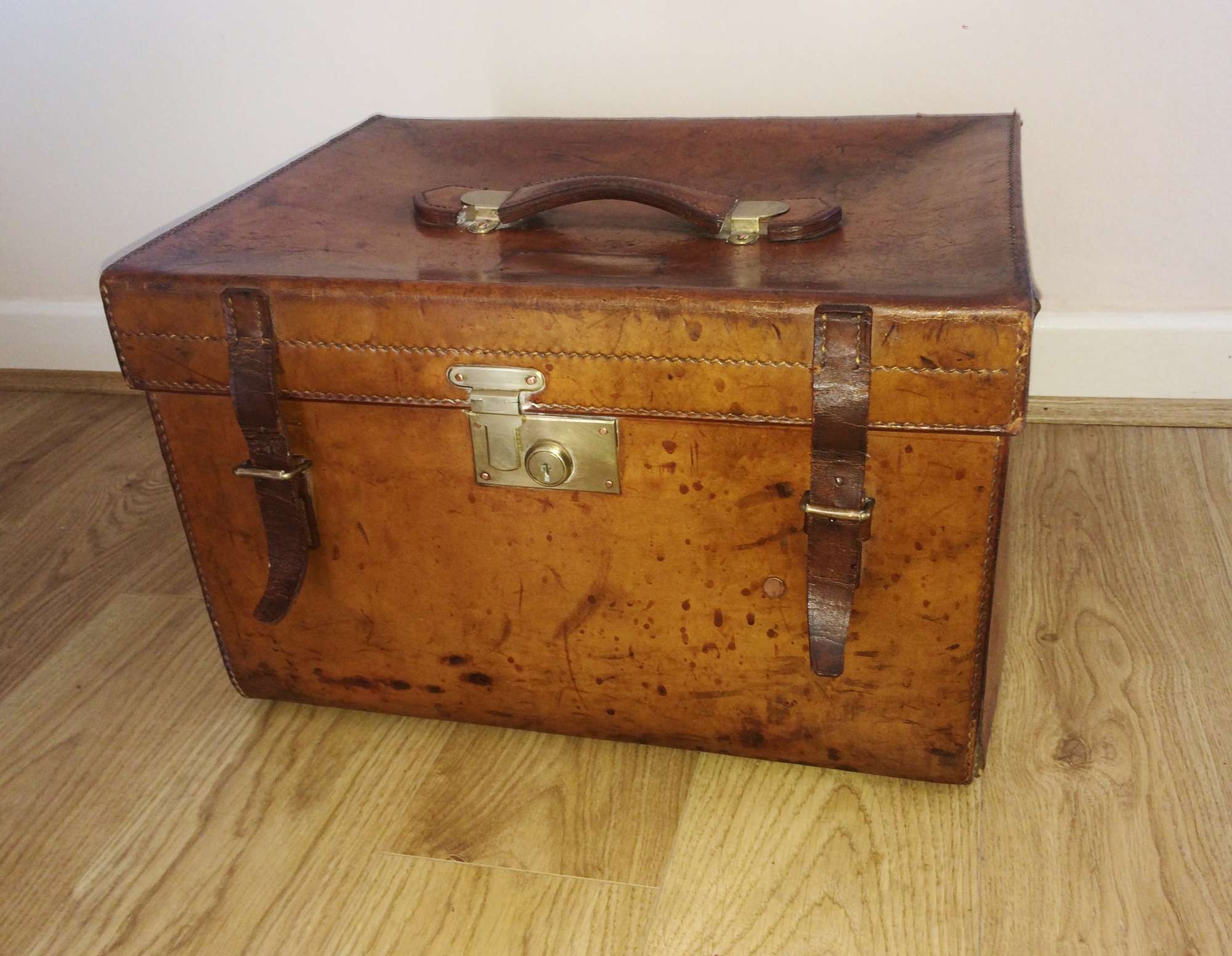 1900's Leather Trunk-Sold