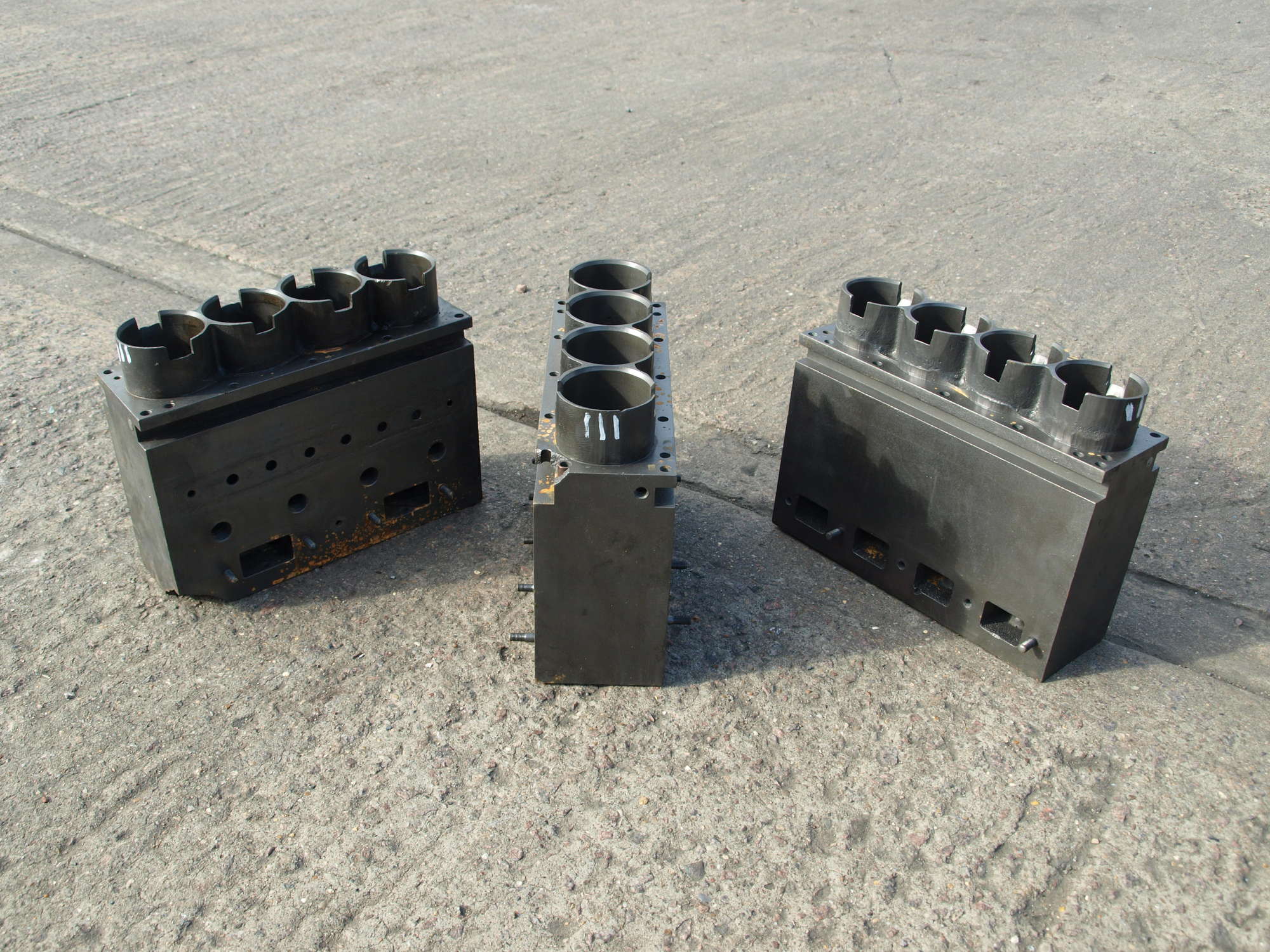 Three Bugatti Type 35 Cylinder Blocks-Sold