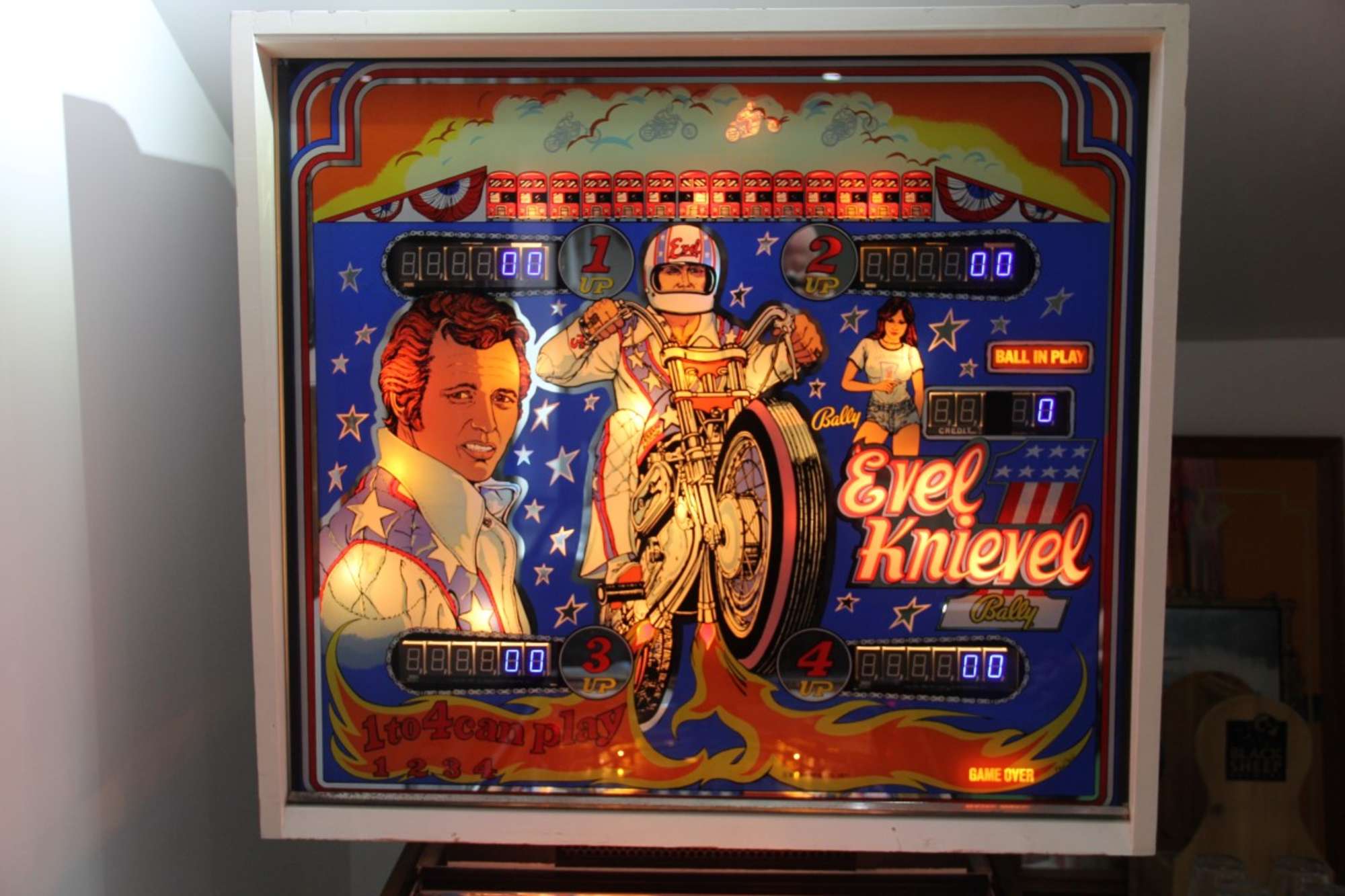 1978 Evel Knievel Bally Pinball Table-Sold
