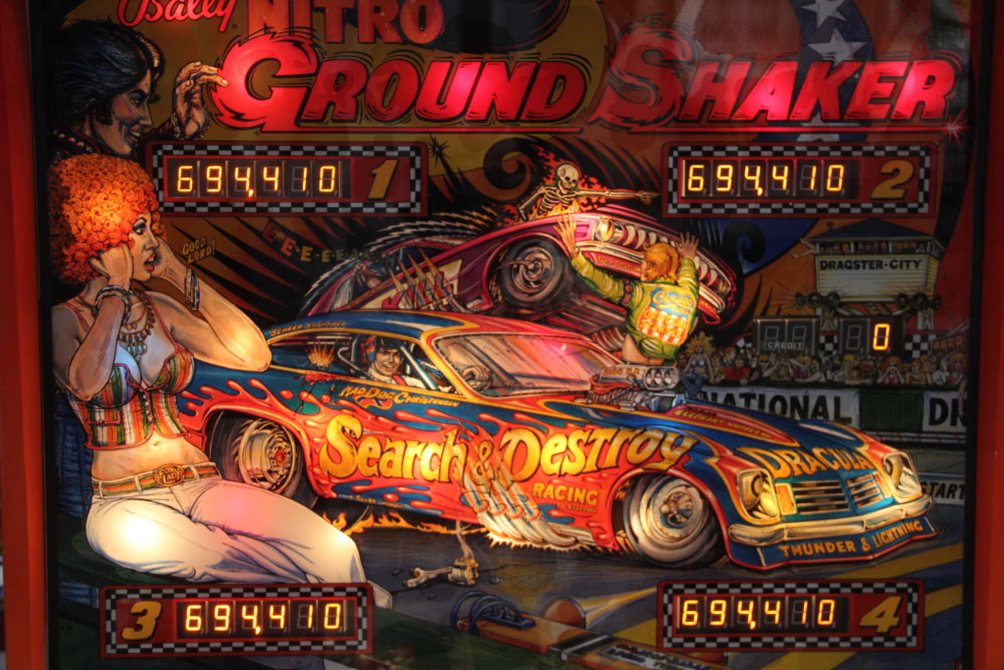 Pinball Table Nitro Ground Shaker -Sold