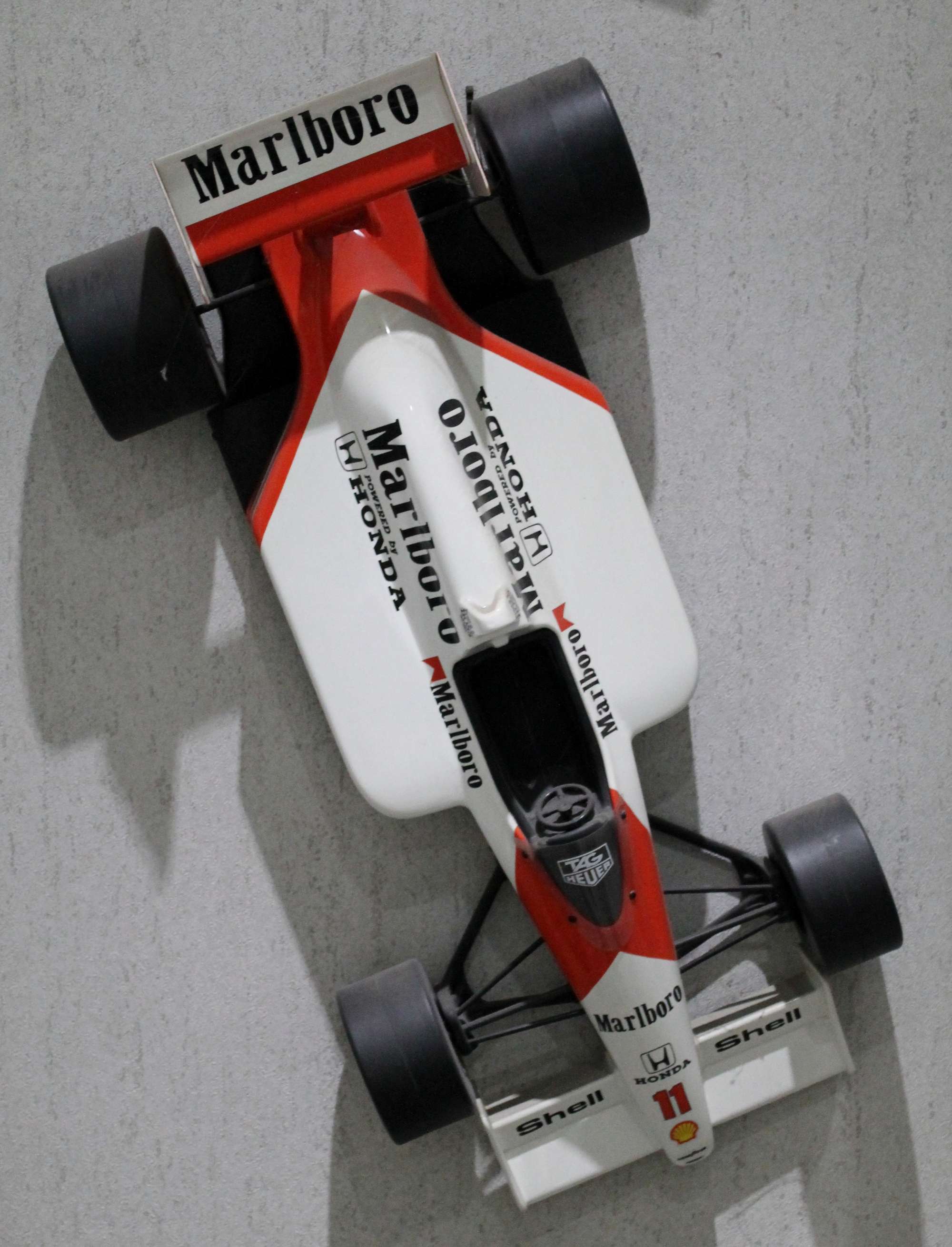 2 x McLaren Honda plastic advertising models-Sold