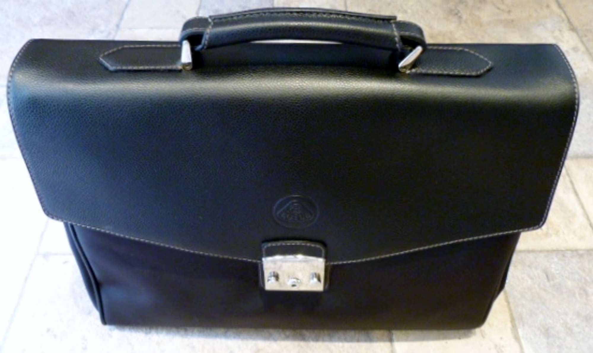 Lotus leather briefcase-Sold