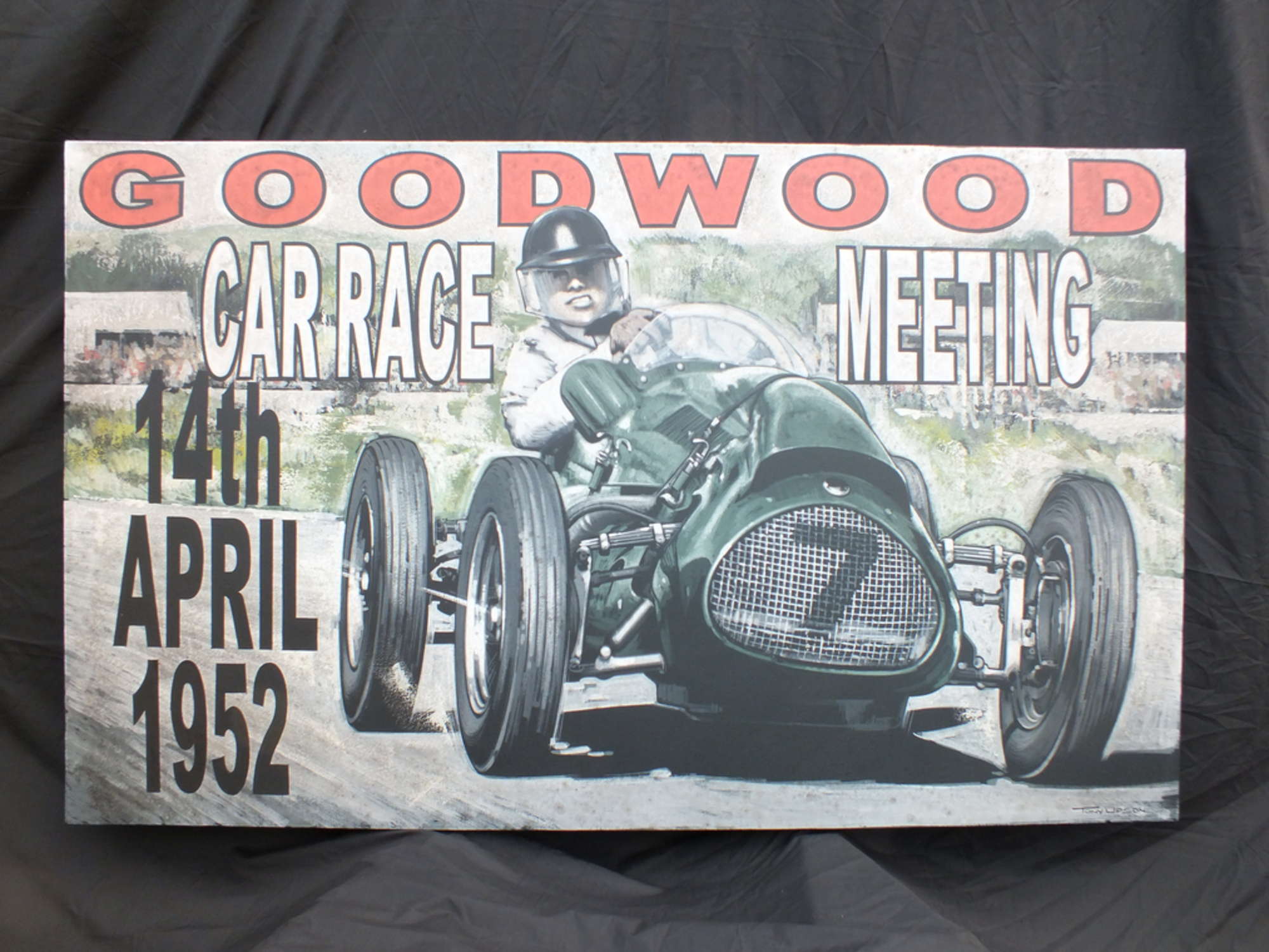 Mike Hawthorn at Goodwood by Tony Upson-Sold