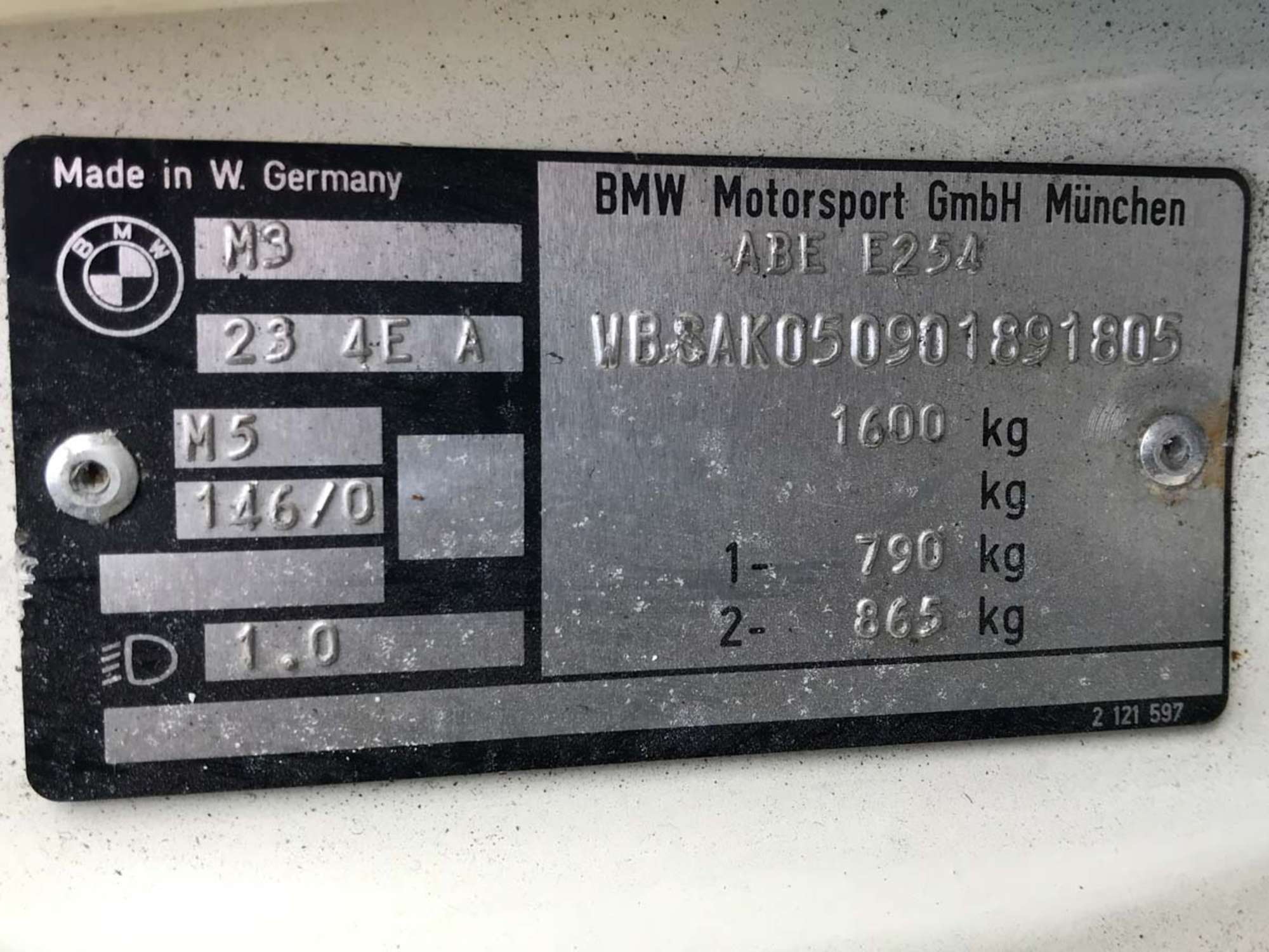 1987 BMW E30 M3-Sold