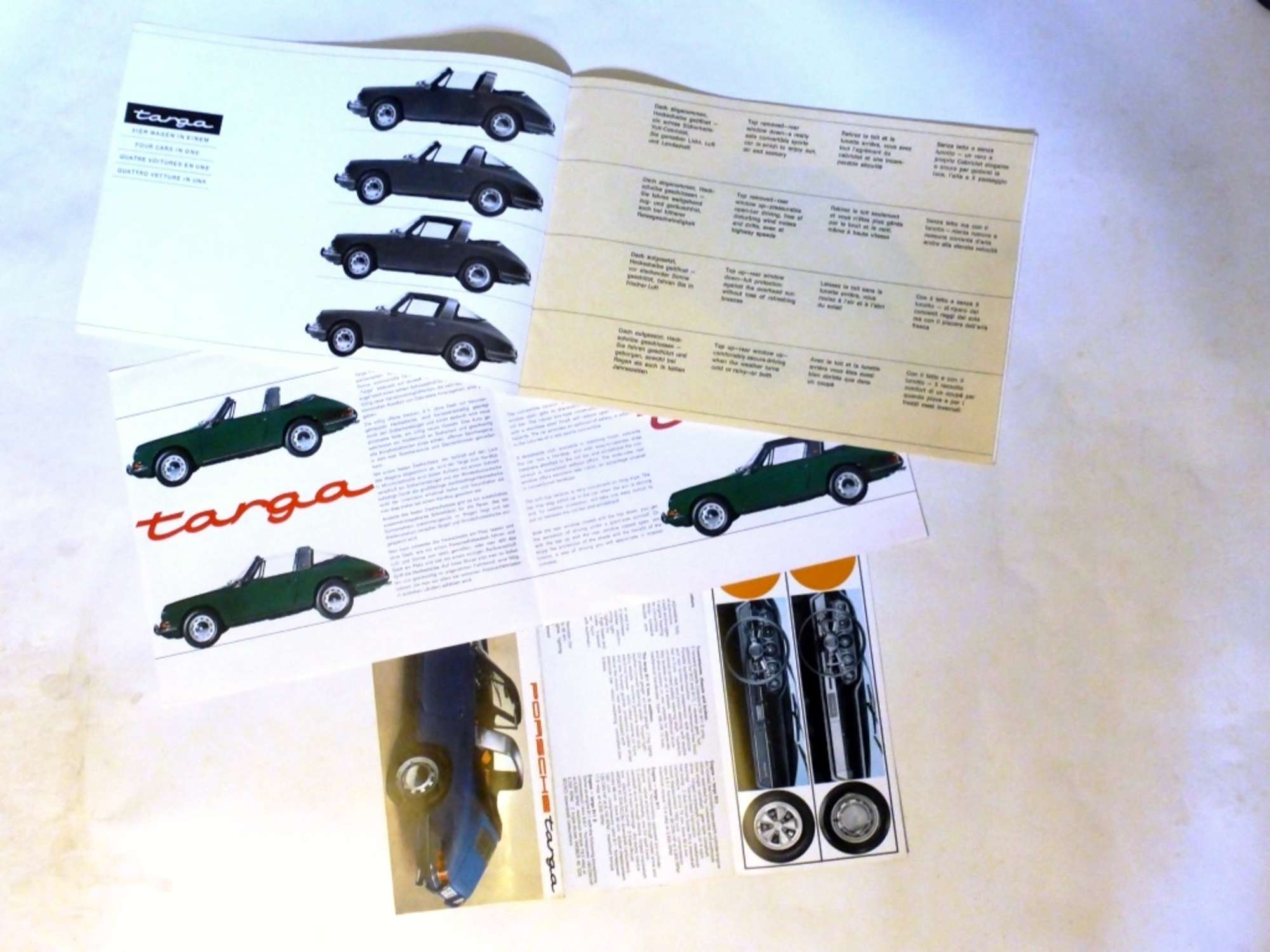 Porsche 911 Targa. Sales Brochures.-Sold