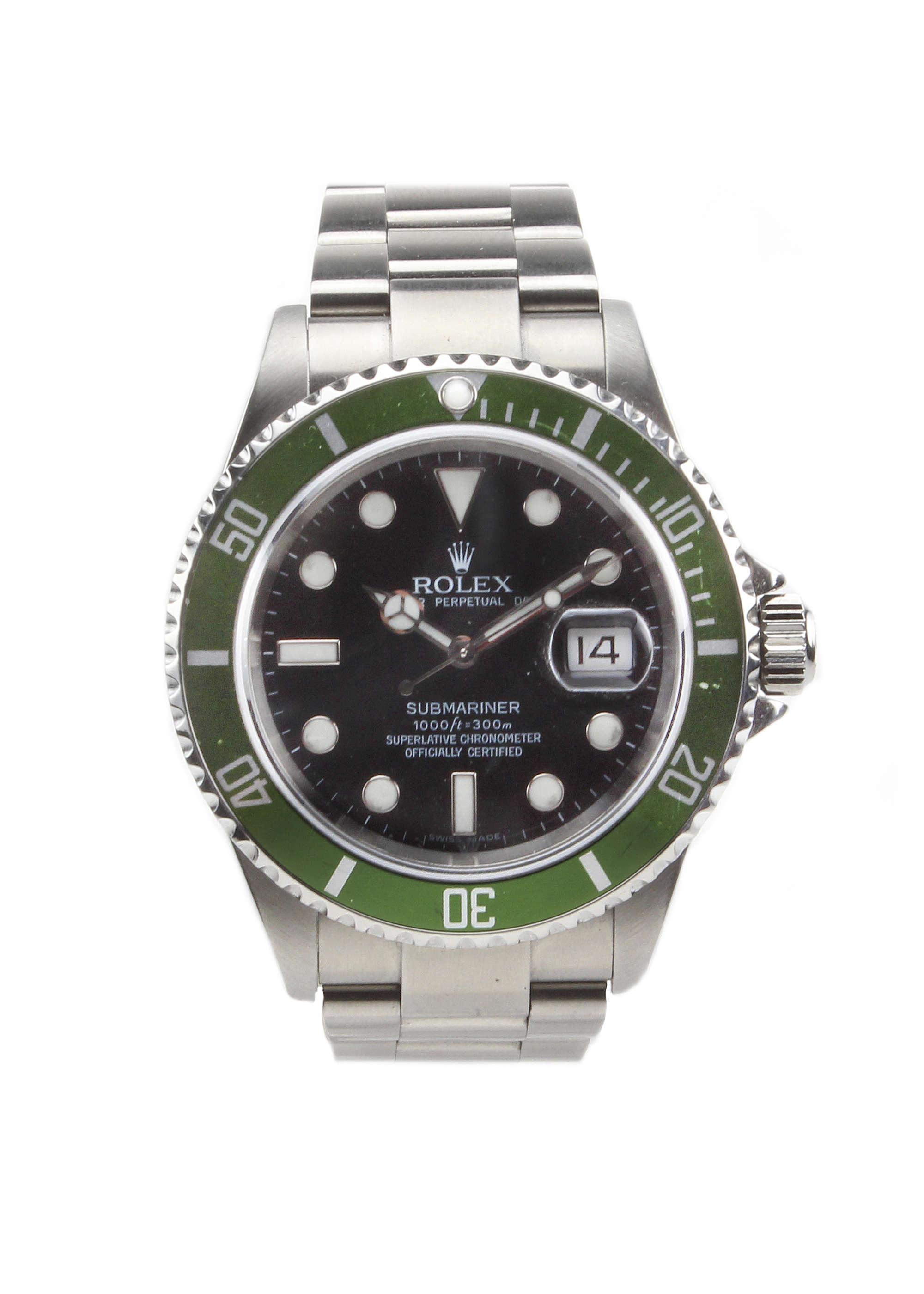 Rolex Submariner 16610lv Green Bezel 50th Anniversary-Auction Lot