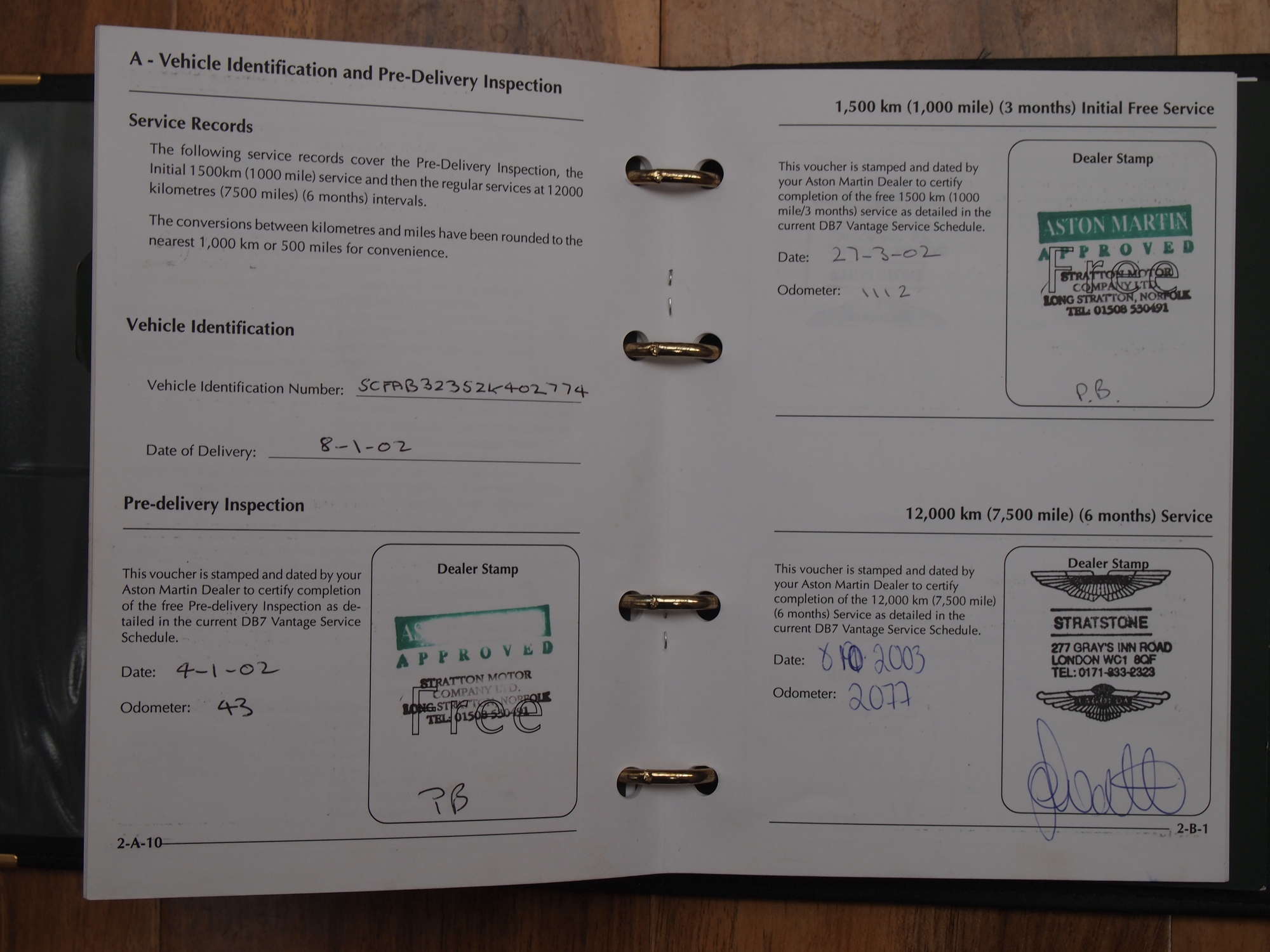 2002 Aston Martin DB7 Vantage Volante-Sold