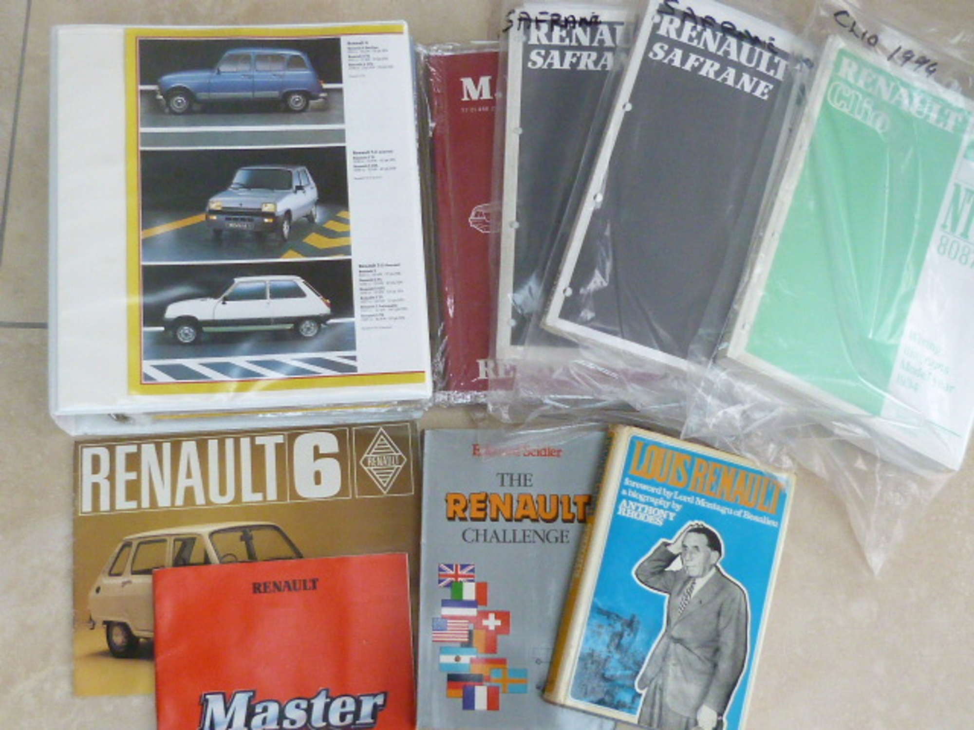 Renault Sales and Technical Manuals-Sold